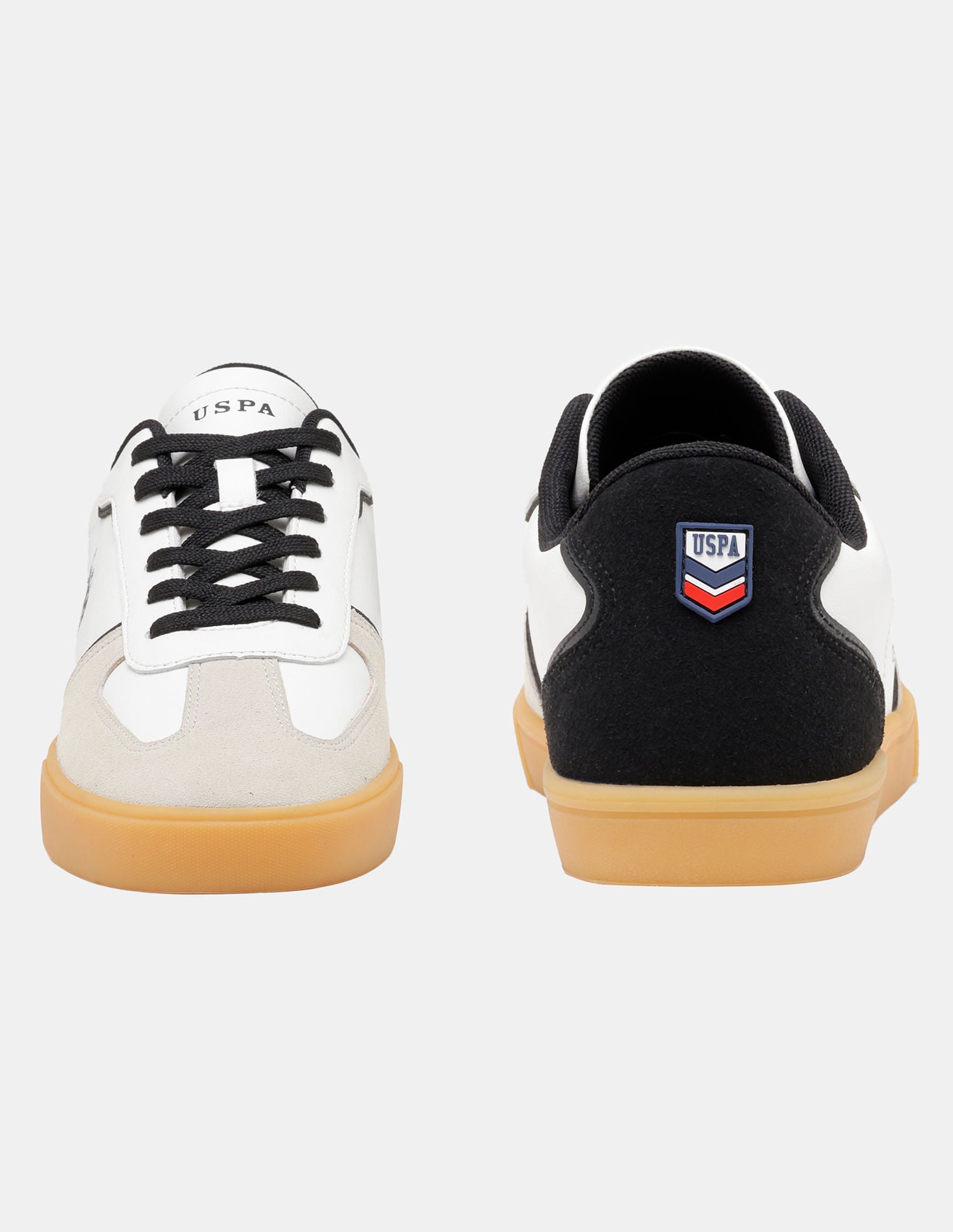 Men Colour Blocked Suede Oberon Sneakers Off White - U.S. POLO ASSN. | Large