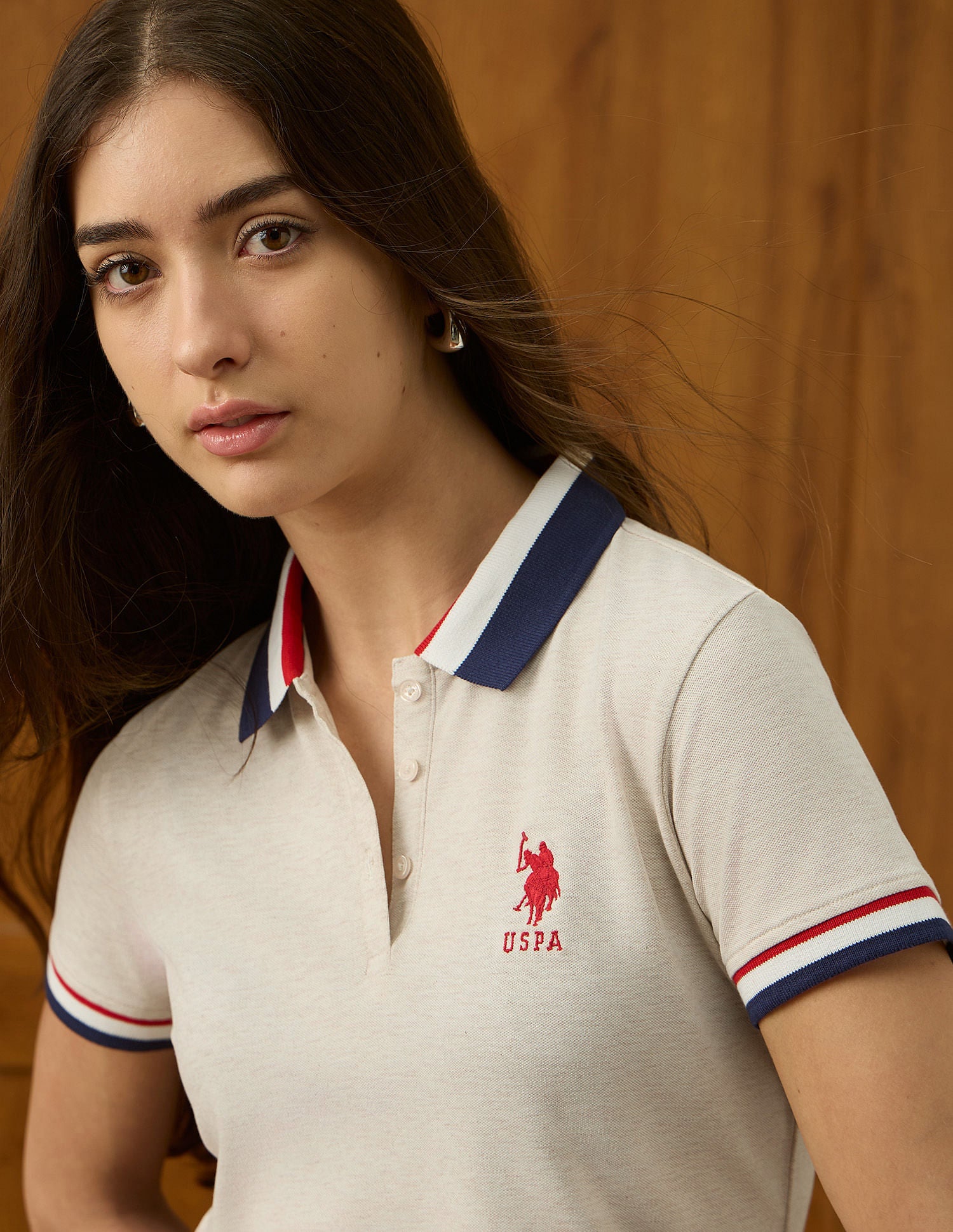 Regular Fit Solid Polo Shirt Ecru - U.S. POLO ASSN. | Large