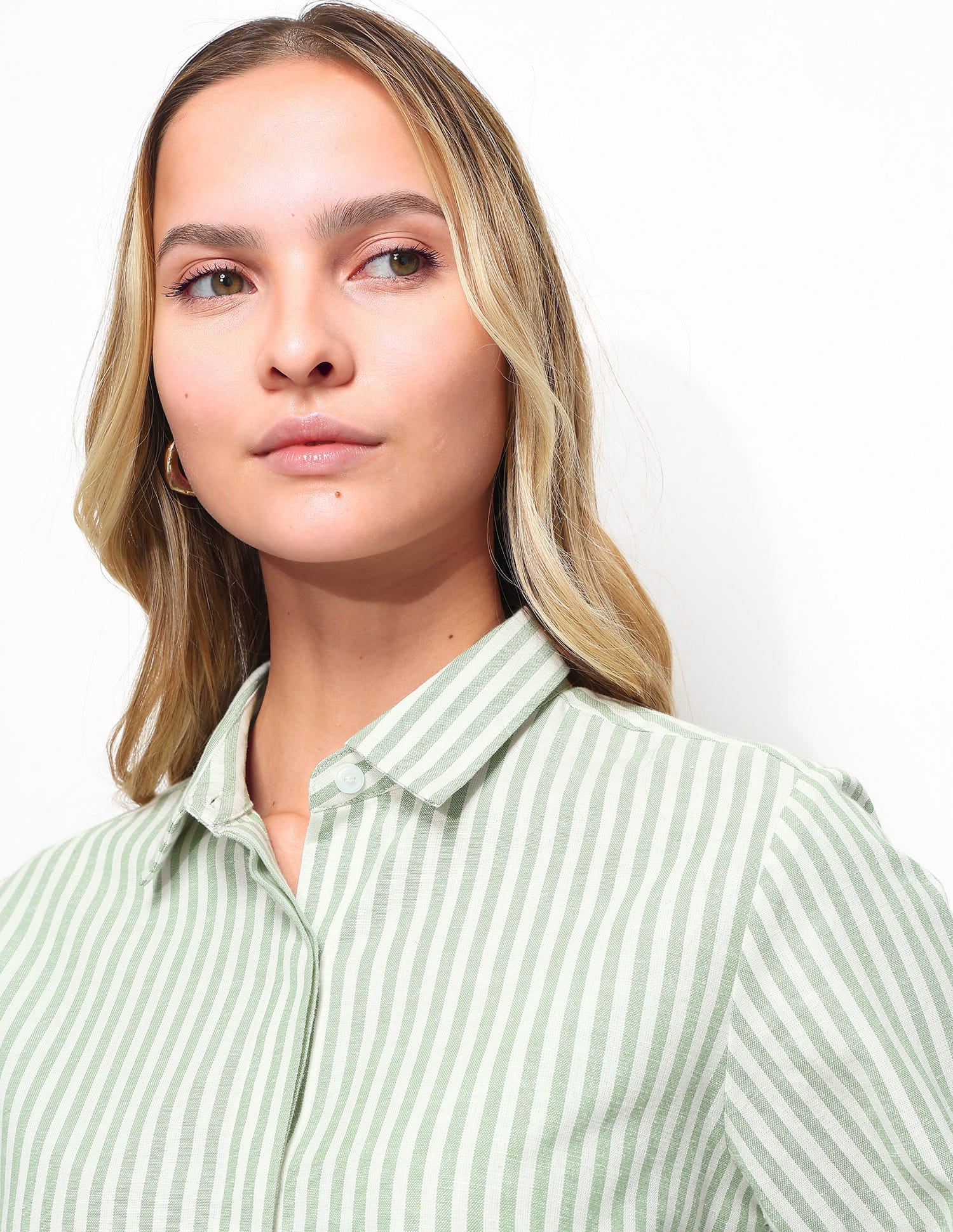 Relaxed Fit Striped Shirt Green - U.S. Polo Assn. India | Large