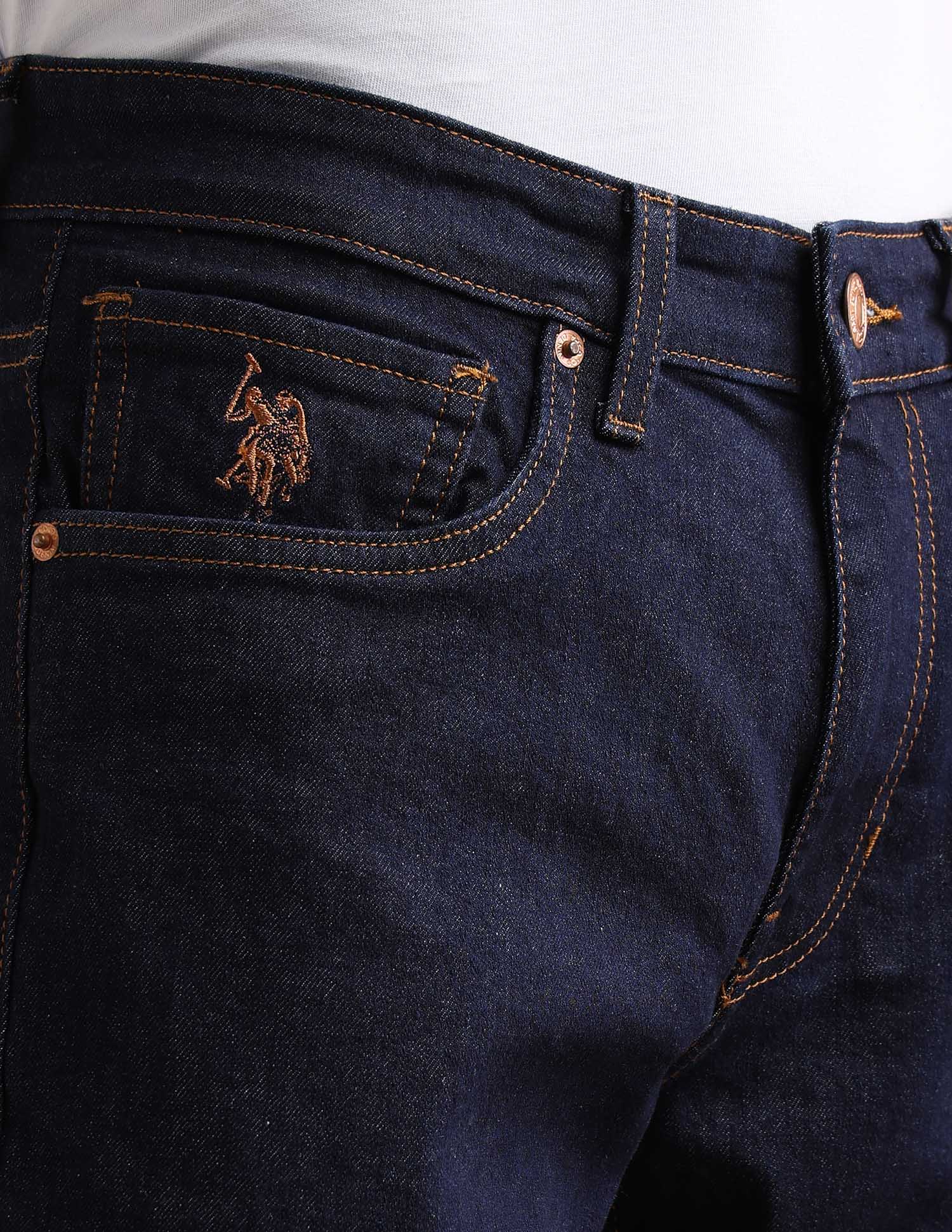 Brandon Slim Tapered Fit Blue Jeans Blue - U.S. POLO ASSN. | Large