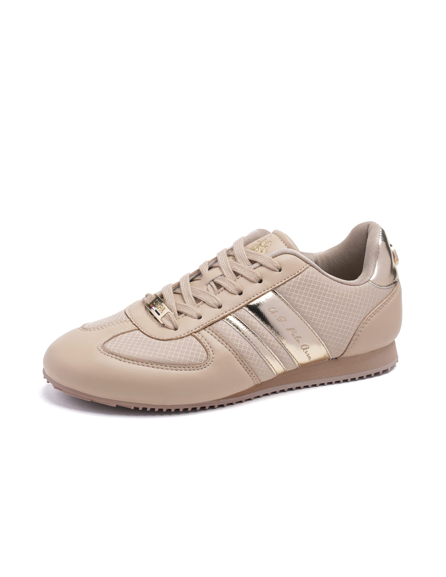 Nemsy Retro Sneakers Shoes Beige - U.S. Polo Assn. India | Large