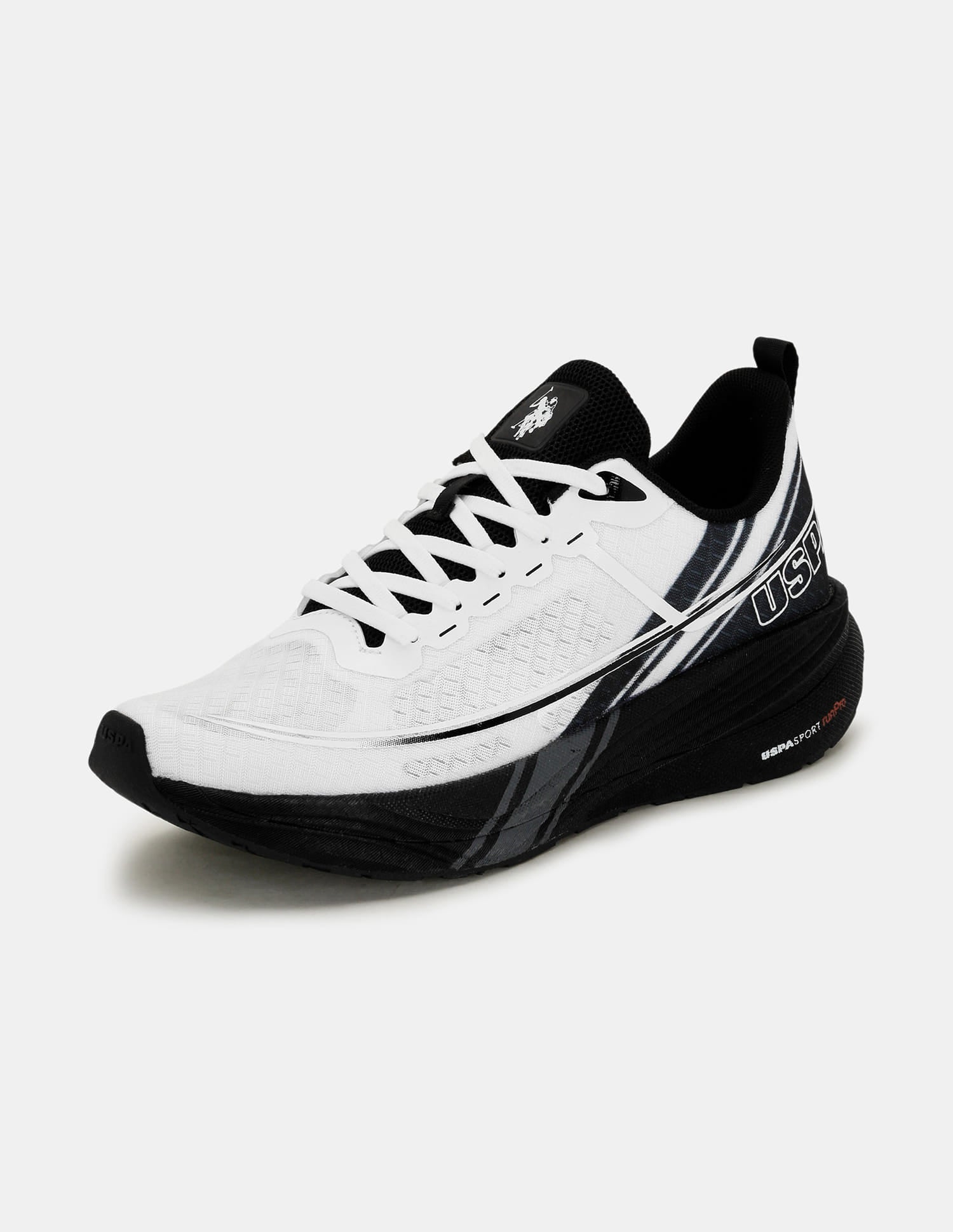 Men Erwin USPA Sport Runpro Running Shoes Light Grey - U.S. Polo Assn. India | Large