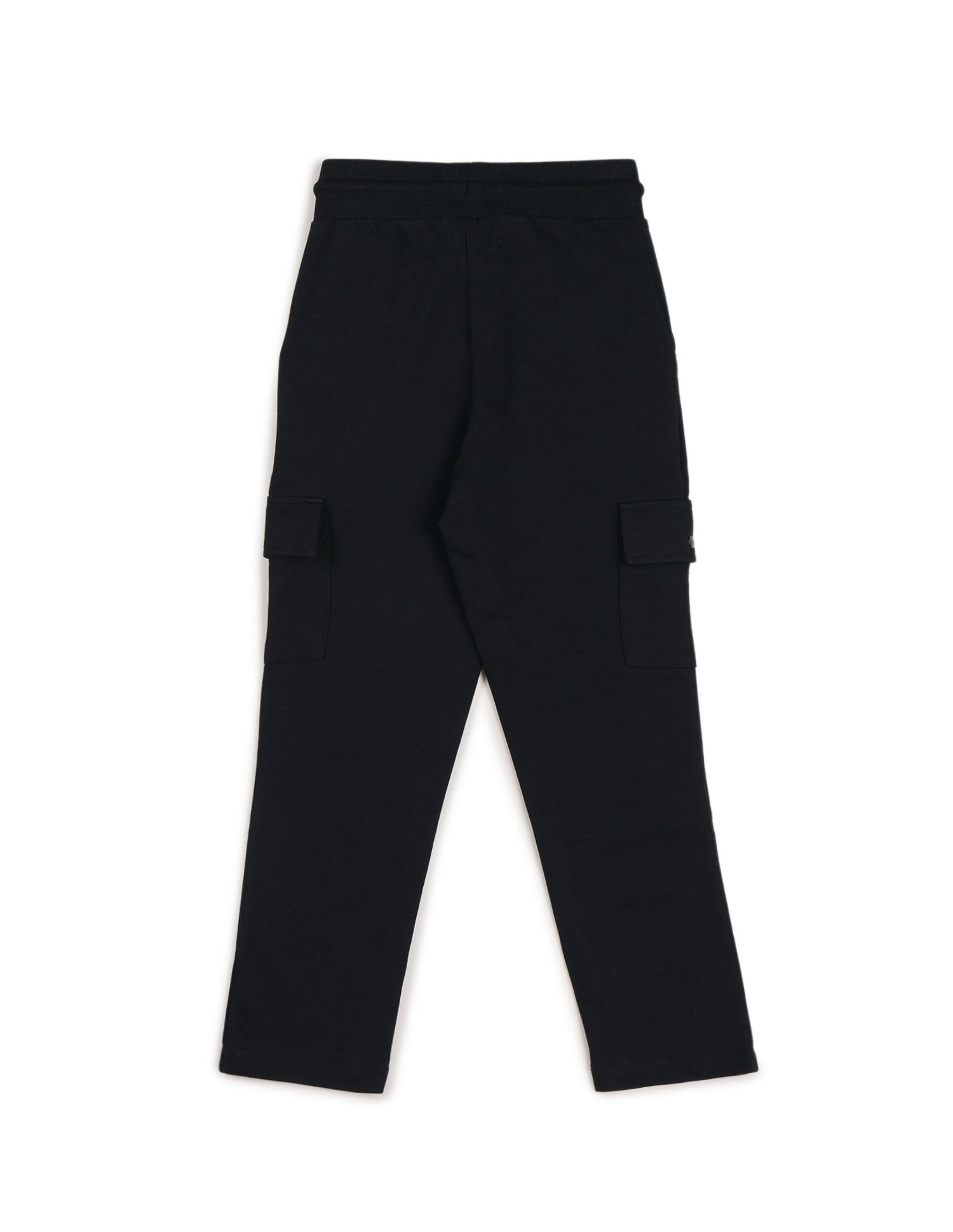 Boys Solid Pure Cotton Track Pants Black - U.S. POLO ASSN. | Large