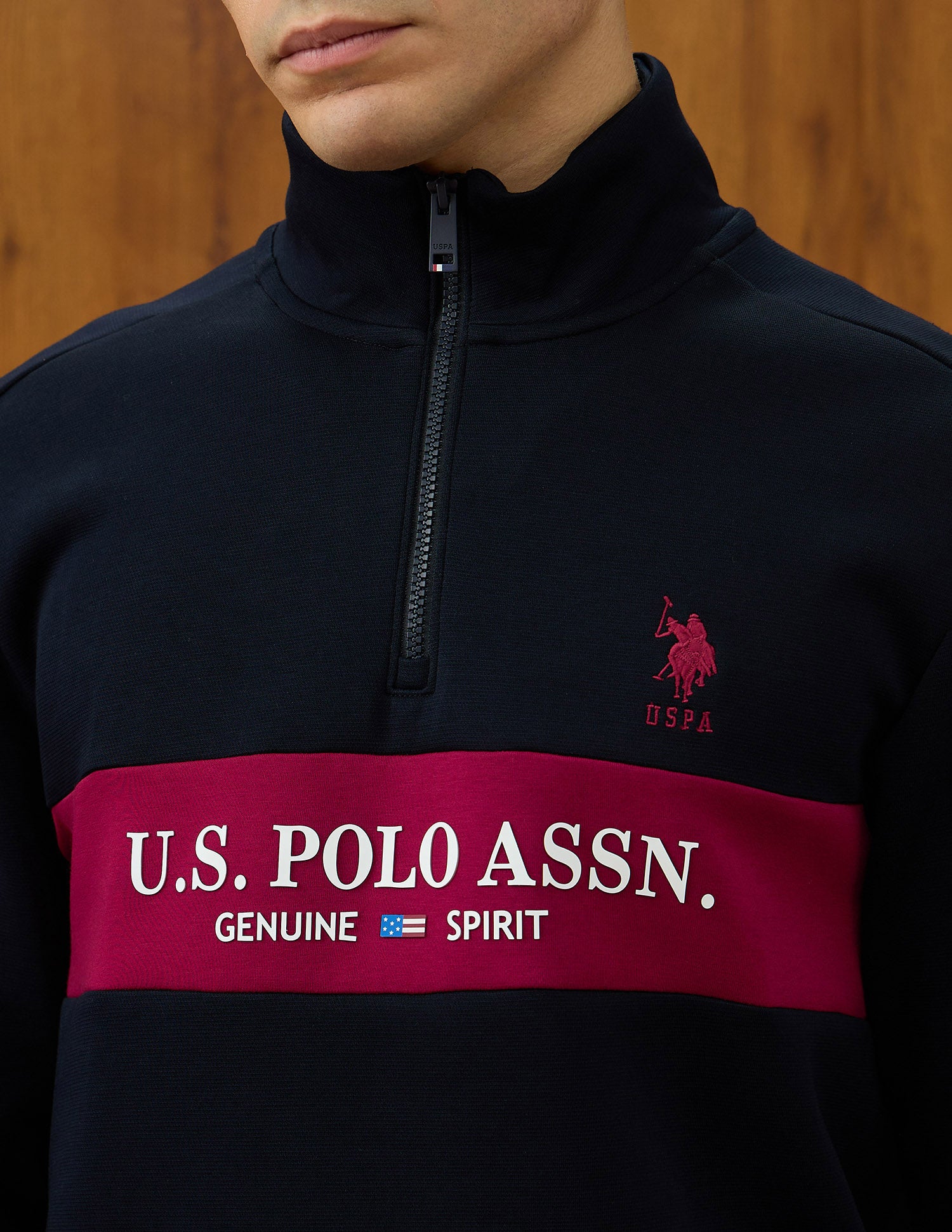 Brand Embossed Varsity Theatre Sweatshirt Navy - U.S. POLO ASSN. | Large