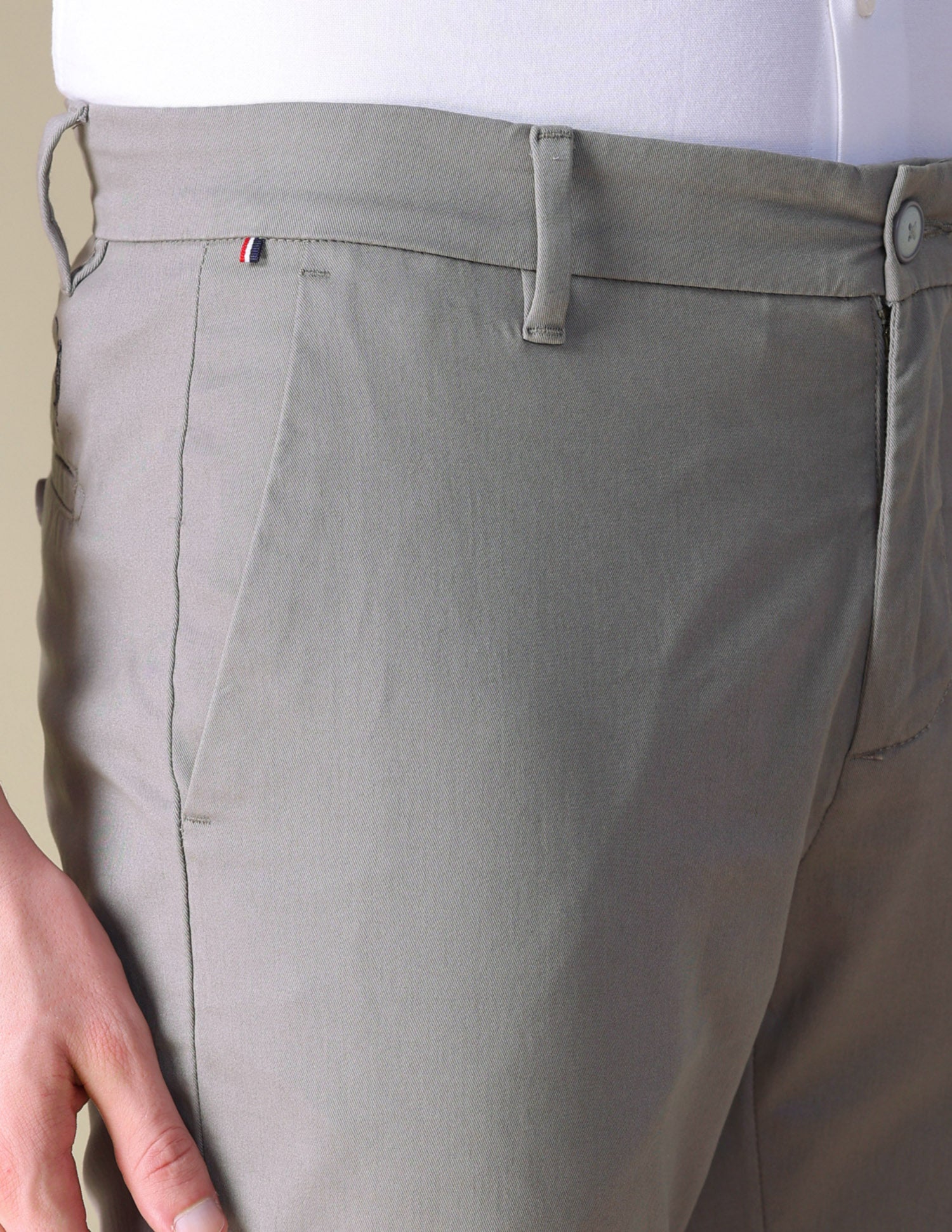 Austin Trim Regular Fit Twill Trousers Grey - U.S. POLO ASSN. | Large