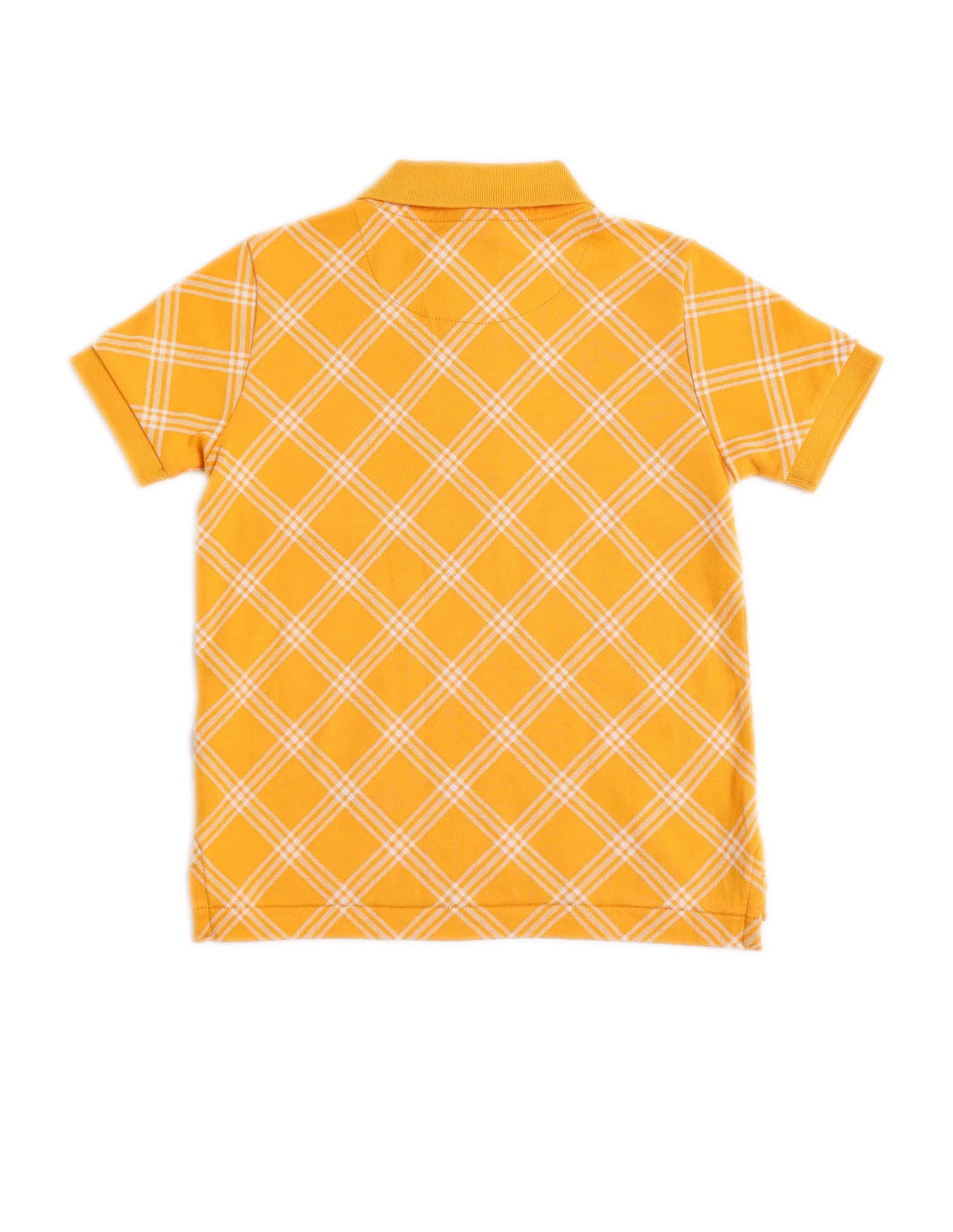 Boys Checked Regular Fit Polo Shirt Orange - U.S. POLO ASSN. | Large