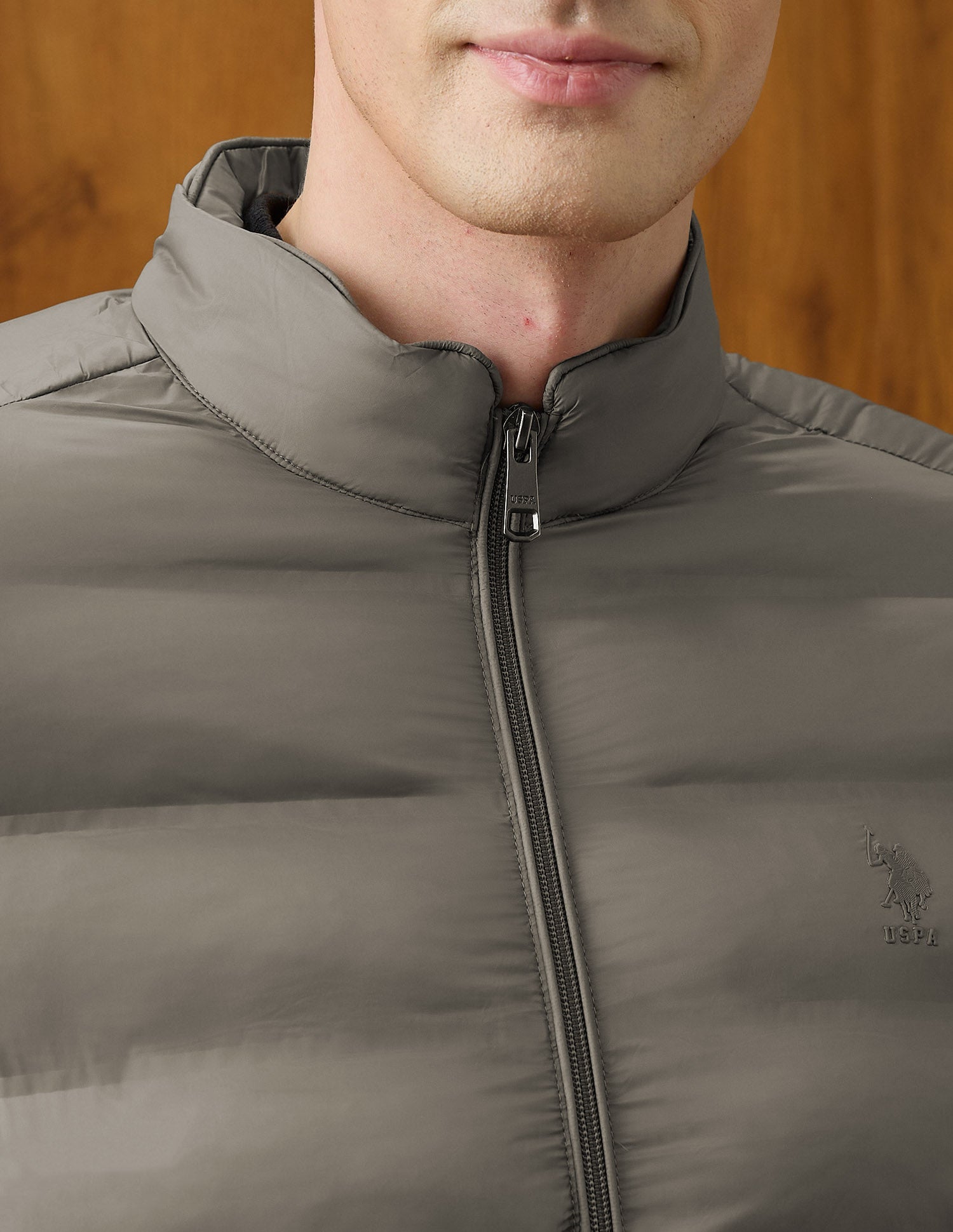 Reversible Equestrian Aisle Theater Jacket Light Brown - U.S. Polo Assn. India | Large