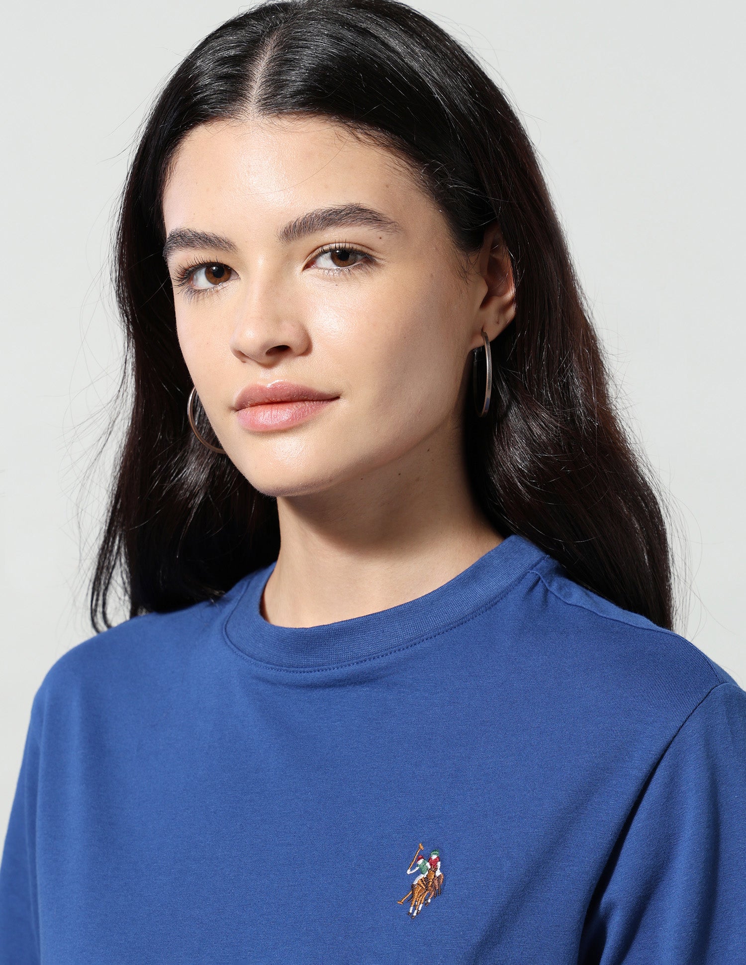 Boxy Fit T-Shirt With Wide Leg Track Pants Blue - U.S. Polo Assn. India | Large