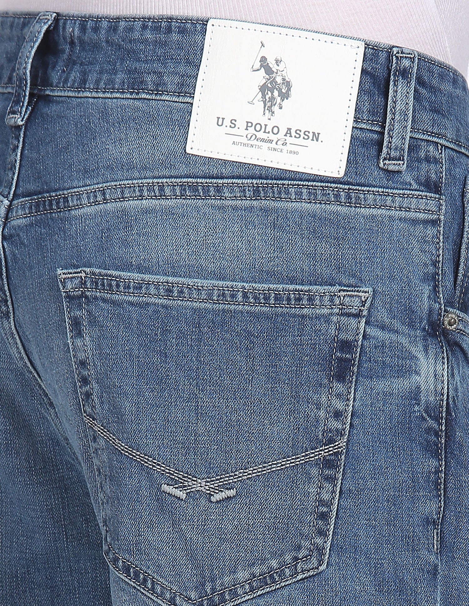 Slim Straight Authentic Jeans Blue - U.S. Polo Assn. India | Large