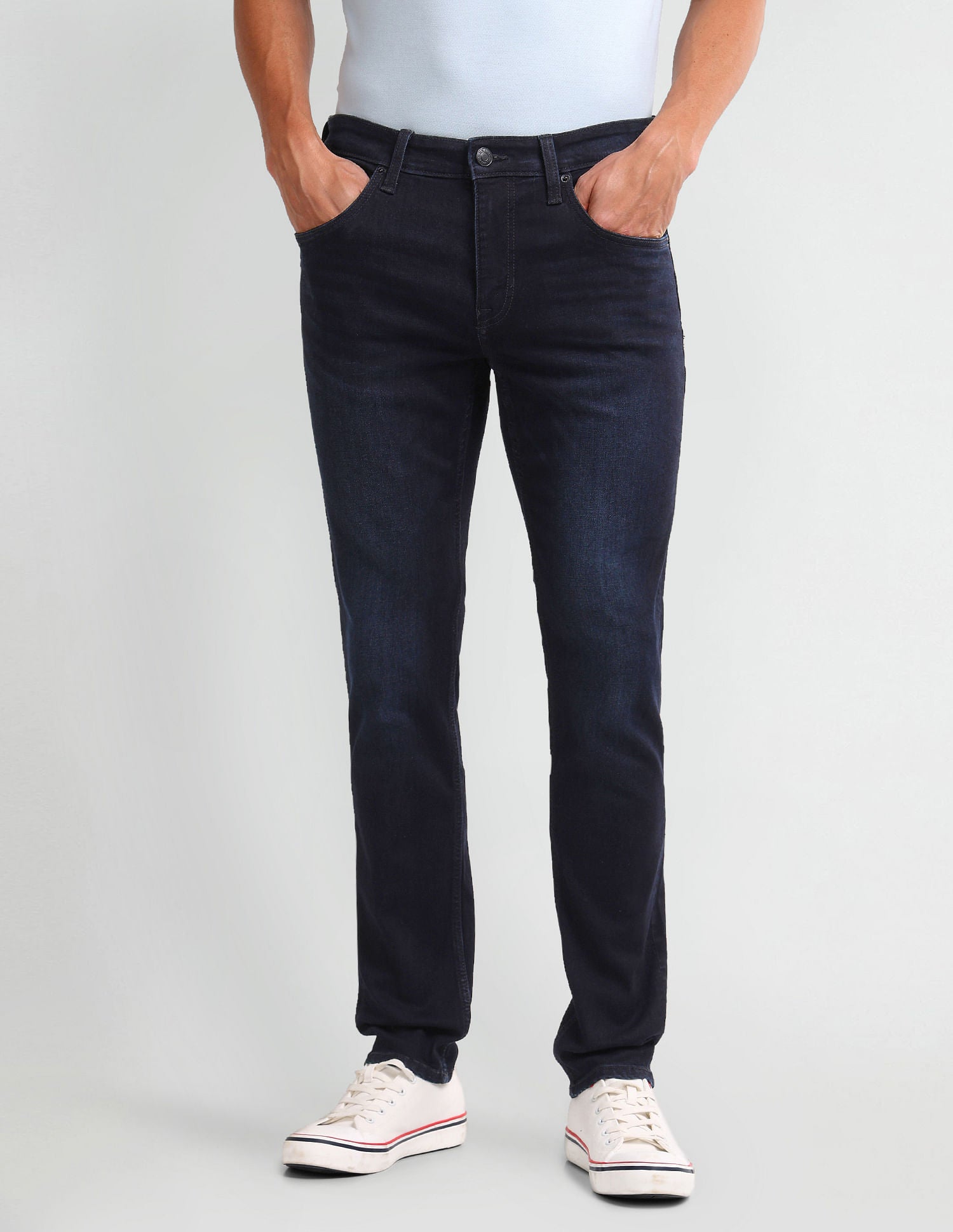 Brandon Slim Tapered Blue Jeans Blue - U.S. Polo Assn. India | Large