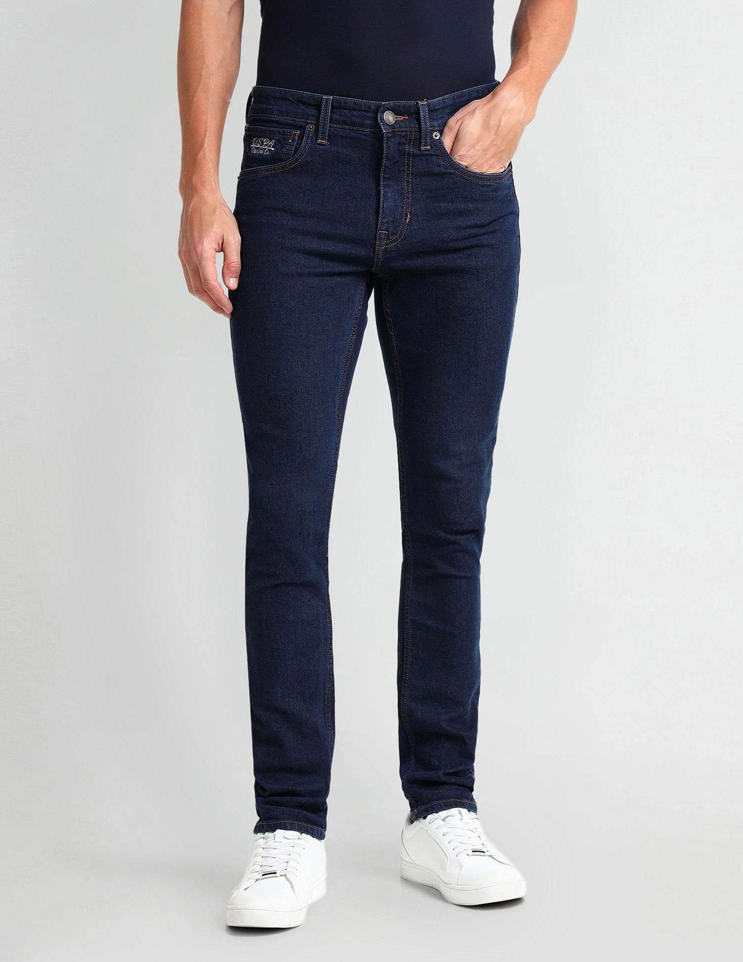 Regallo Skinny Fit Navy Jeans Navy - U.S. Polo Assn. India | Large