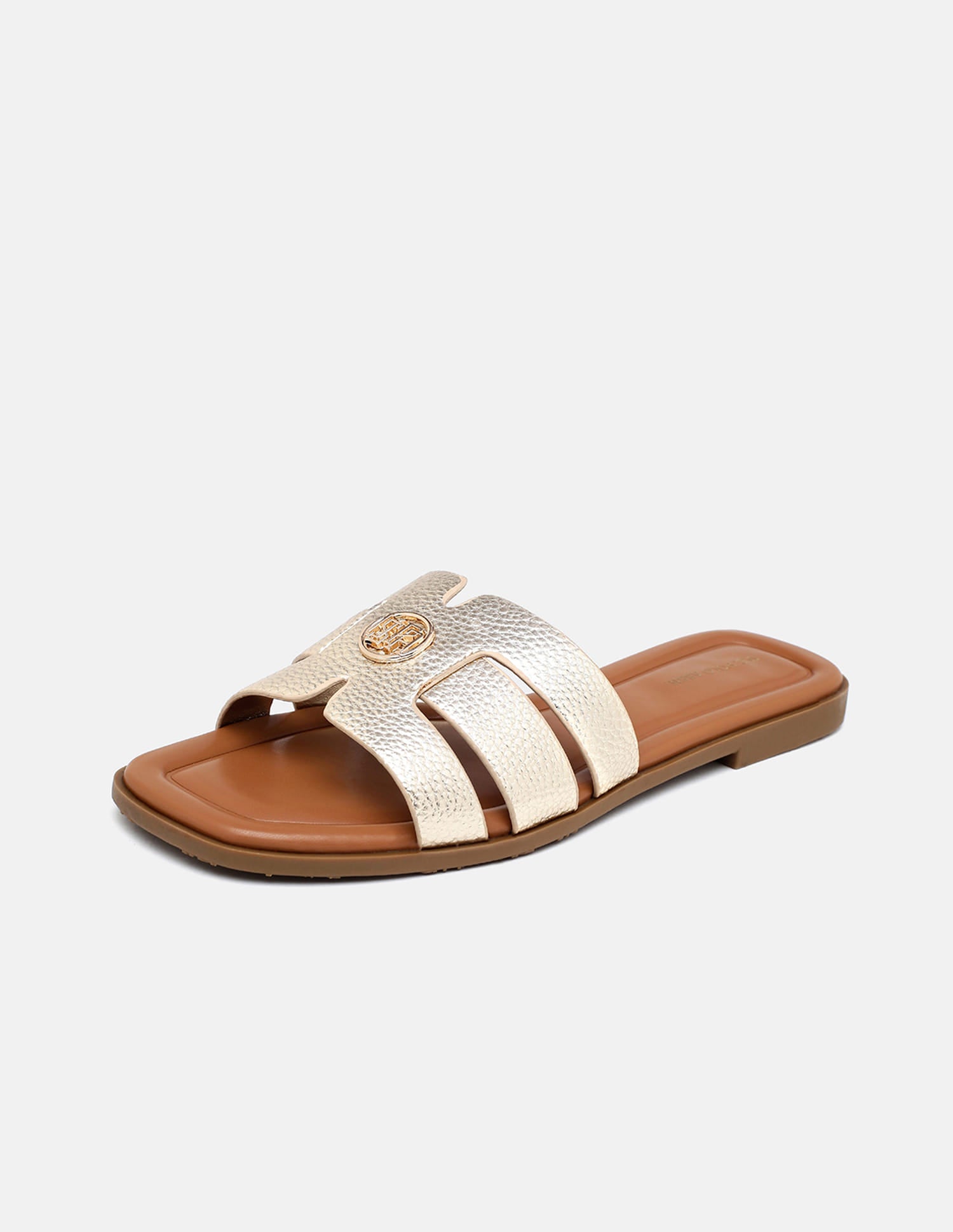Textured Lucien Sandals Gold - U.S. Polo Assn. India | Large
