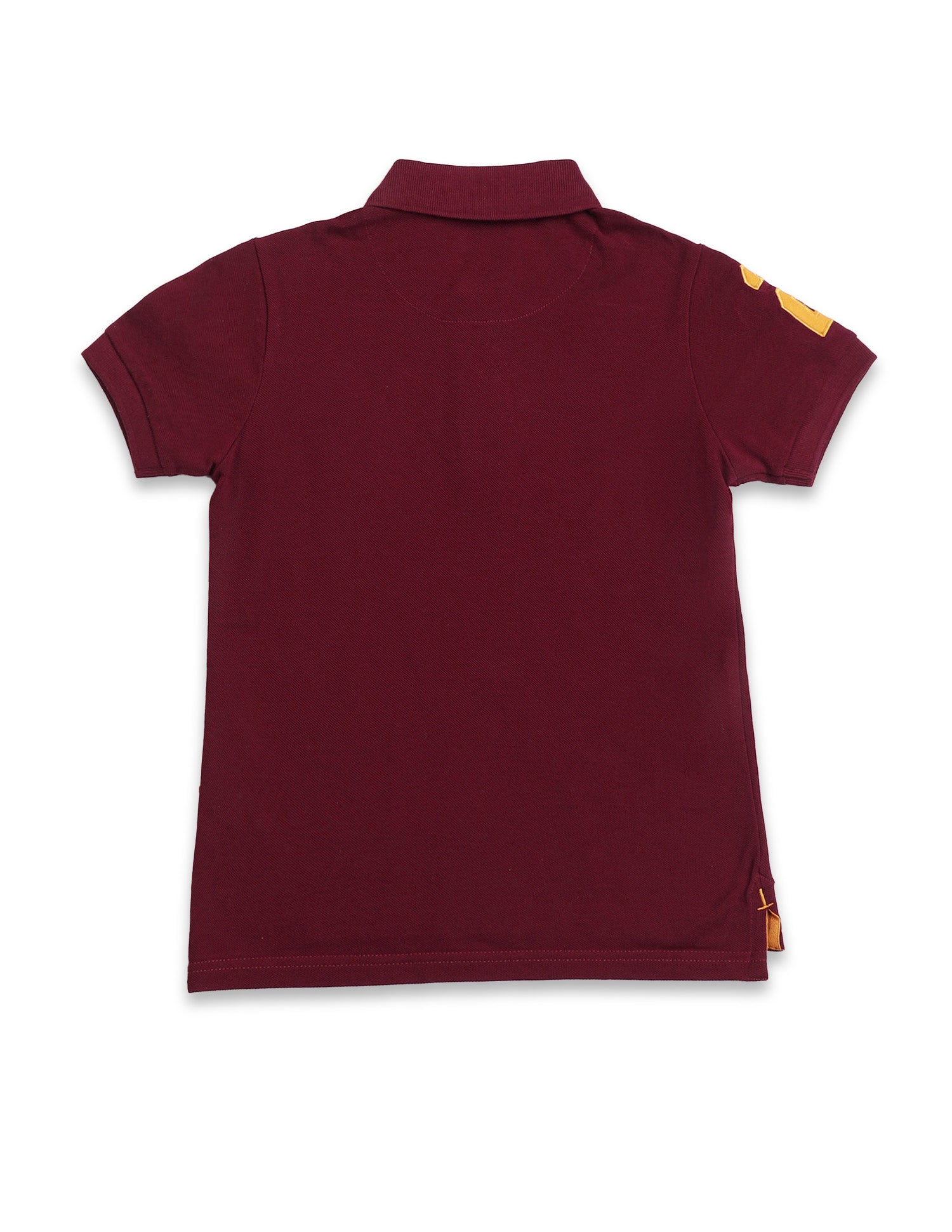 Regular fit Solid Polo Shirt Maroon - U.S. Polo Assn. India | Large