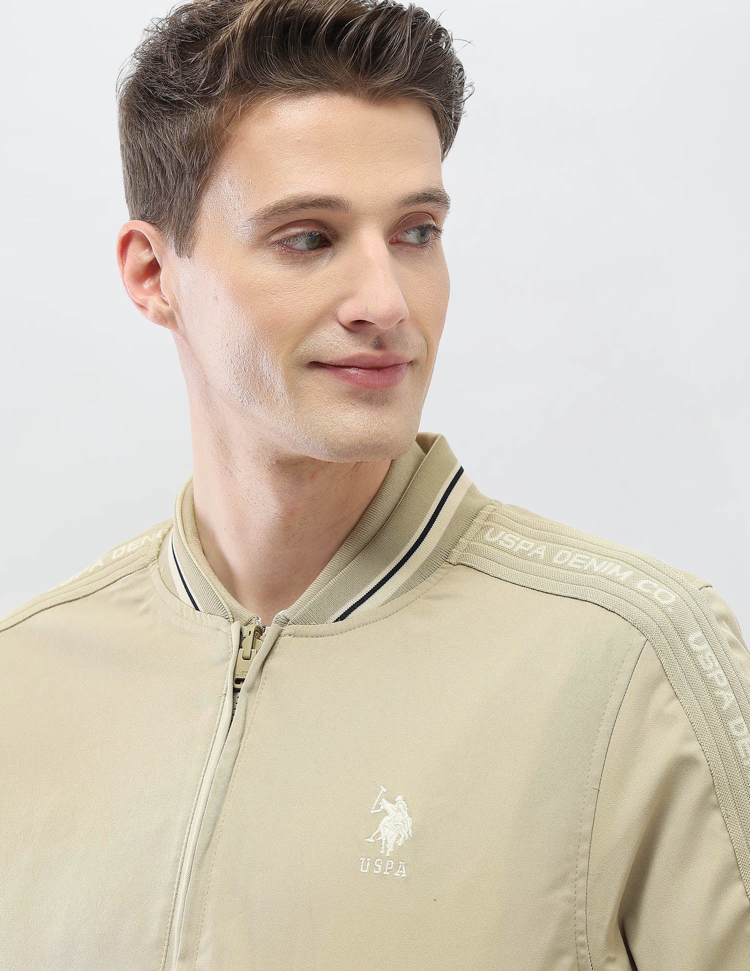 Reversible Regular Fit Jacket Beige - U.S. Polo Assn. India | Large