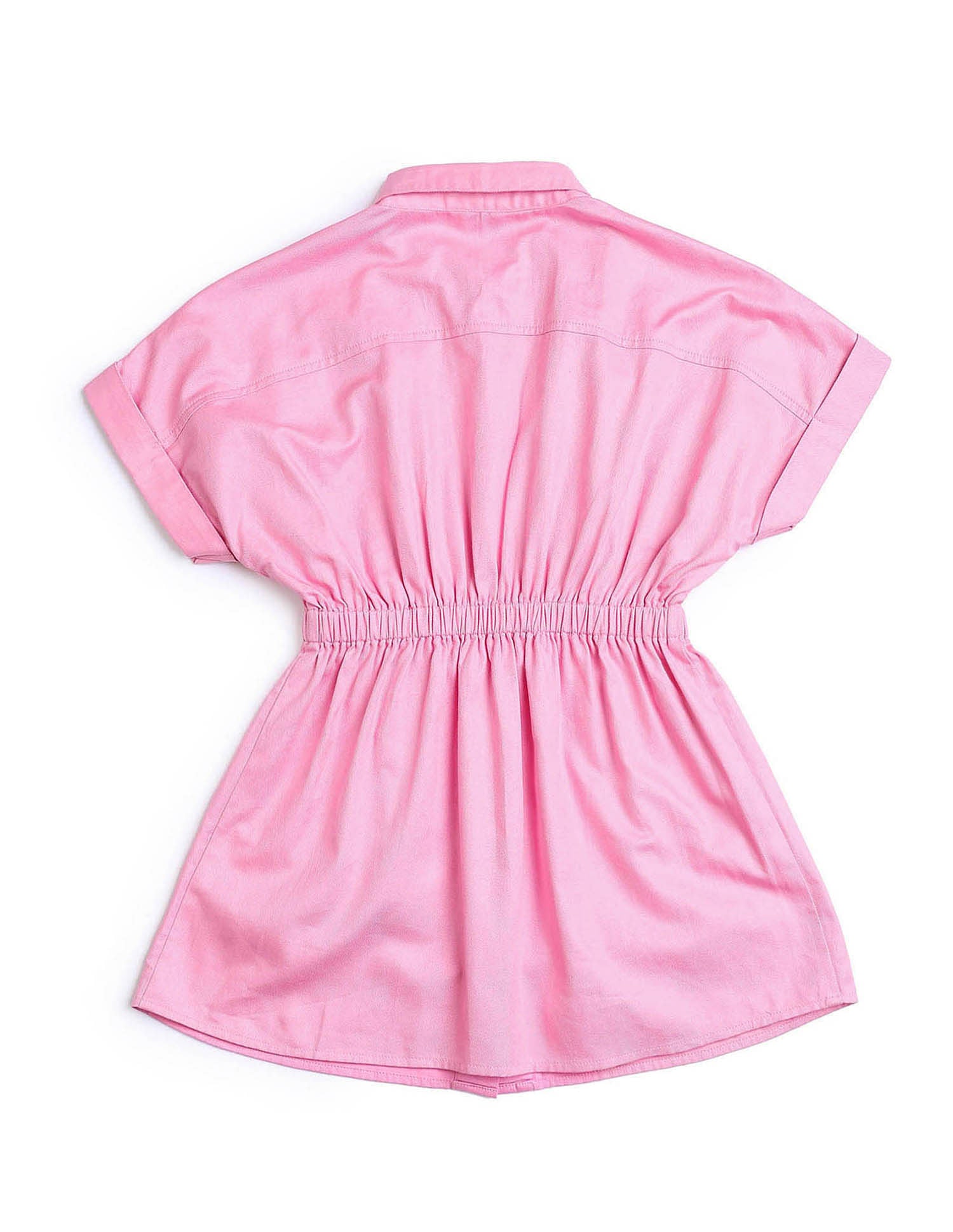 Girls Chambray Shirt Dress Pink - U.S. POLO ASSN. | Large