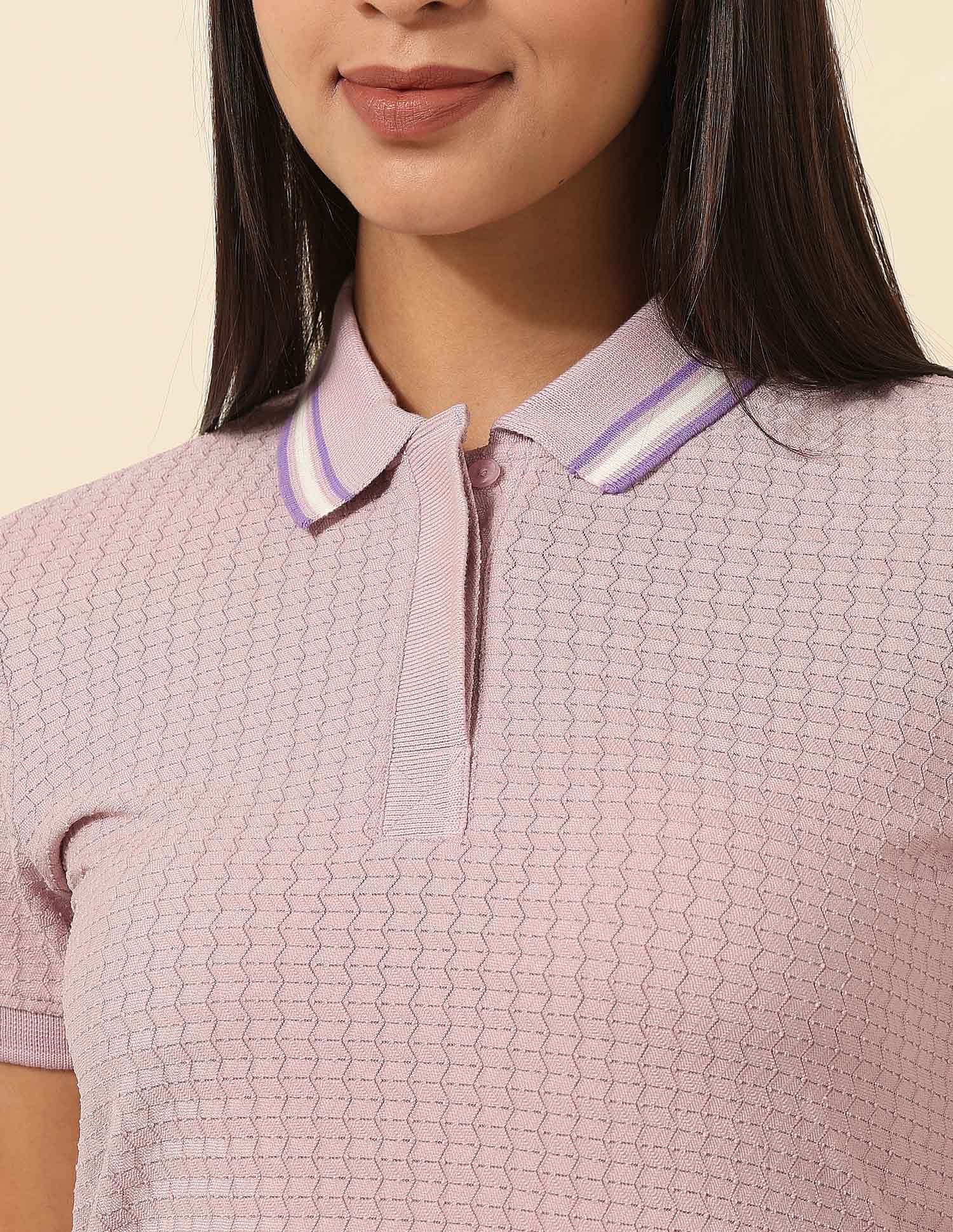 Regular Fit Textured Polo Shirt Pink - U.S. POLO ASSN. | Large