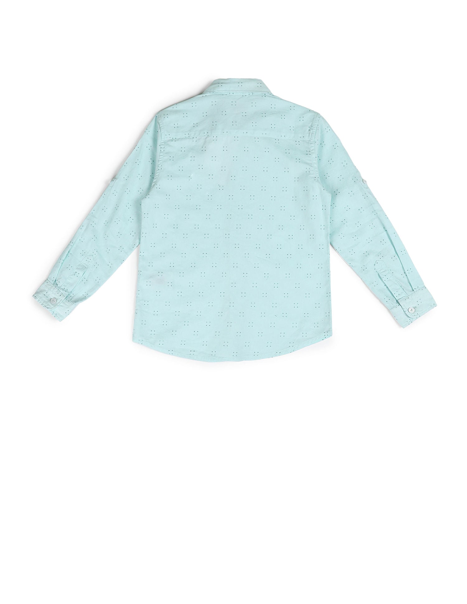 Boys Regular Fit Printed Shirt Mint - U.S. POLO ASSN. | Large