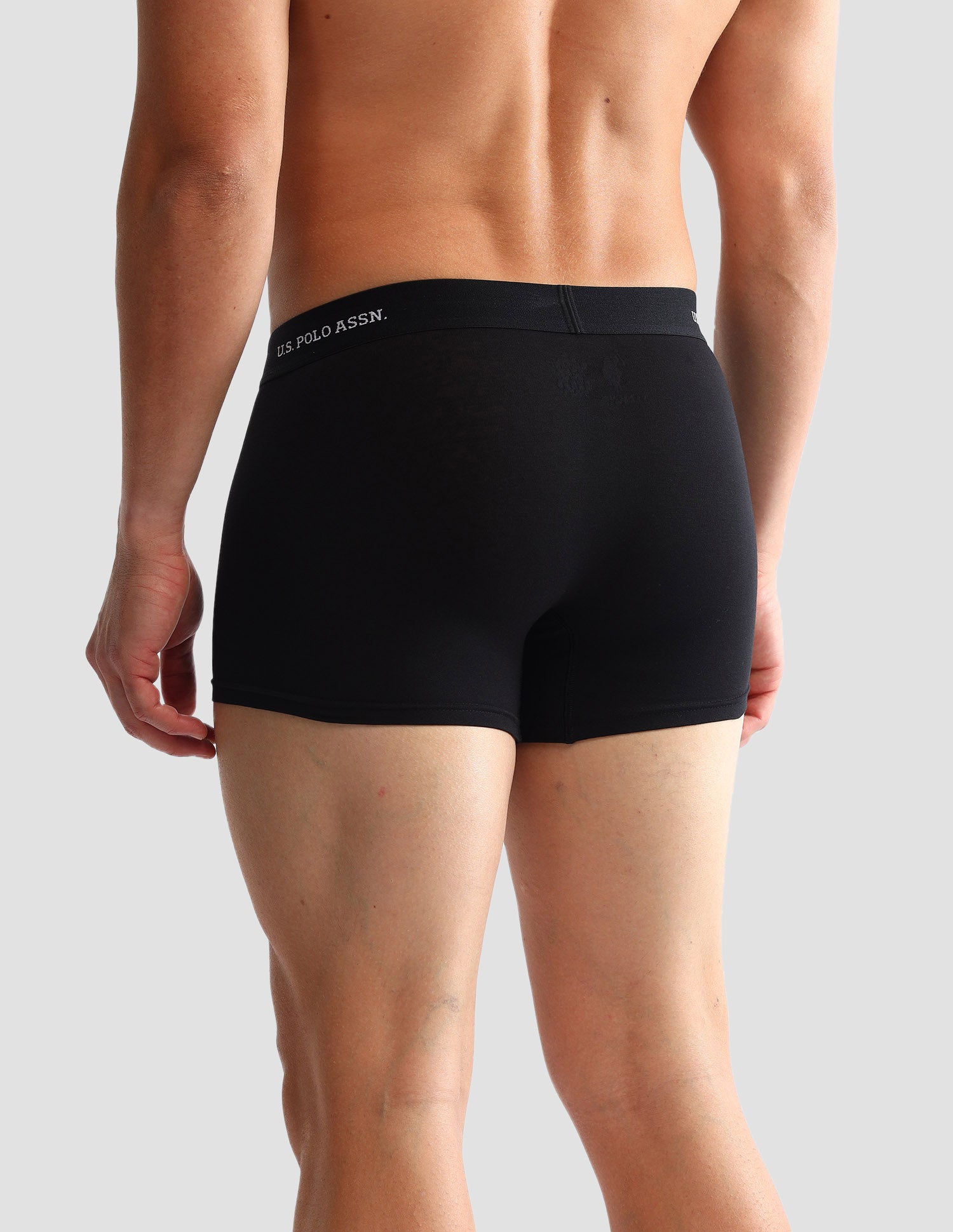 Men Pack Of 3 Anti-Microbial Underwear Trunks - OET14-GBZ-P3 Iron Gate, Blue and Black - U.S. POLO ASSN. | Large