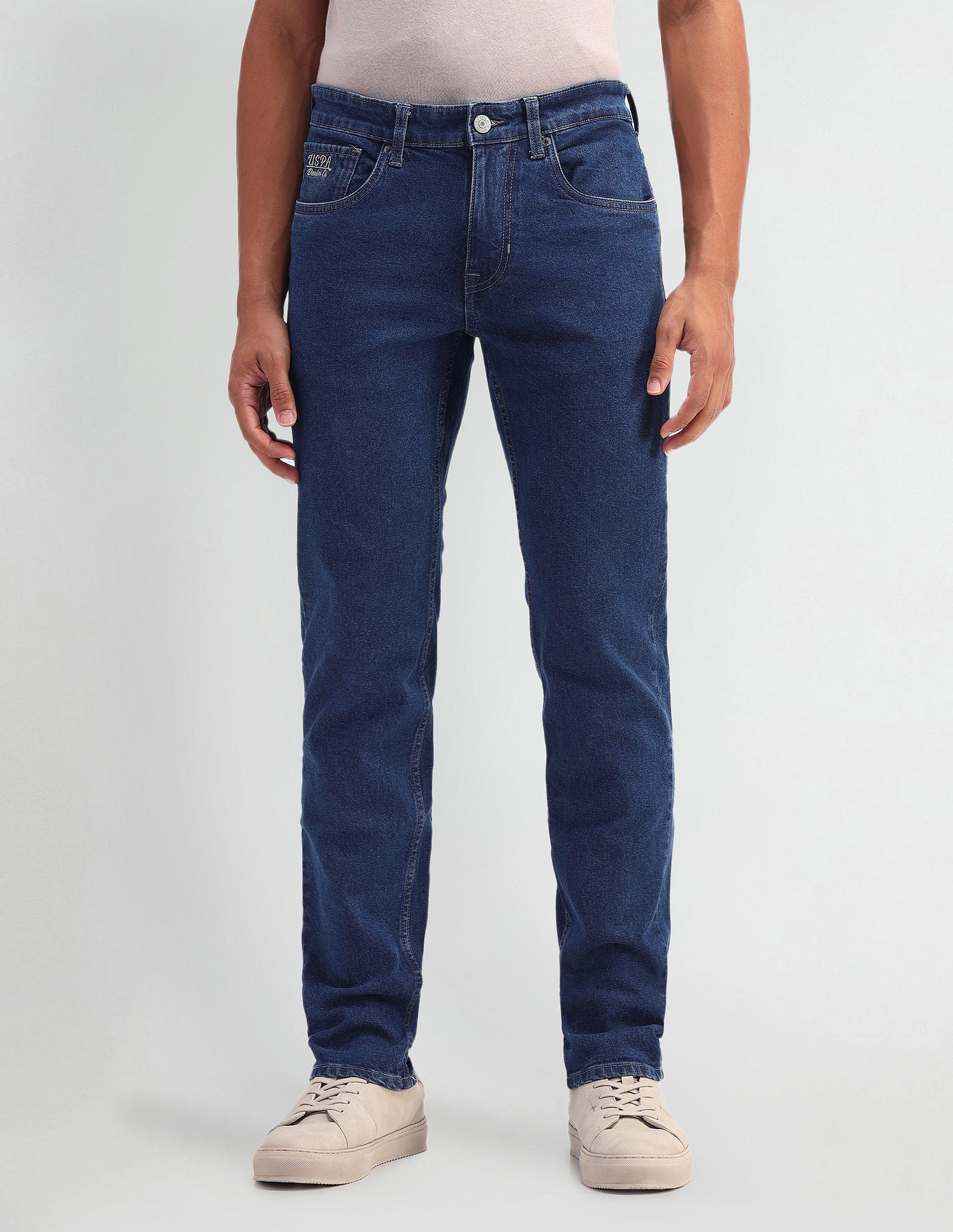 Slim Fit Mid Rise Jeans Blue - U.S. POLO ASSN. | Large