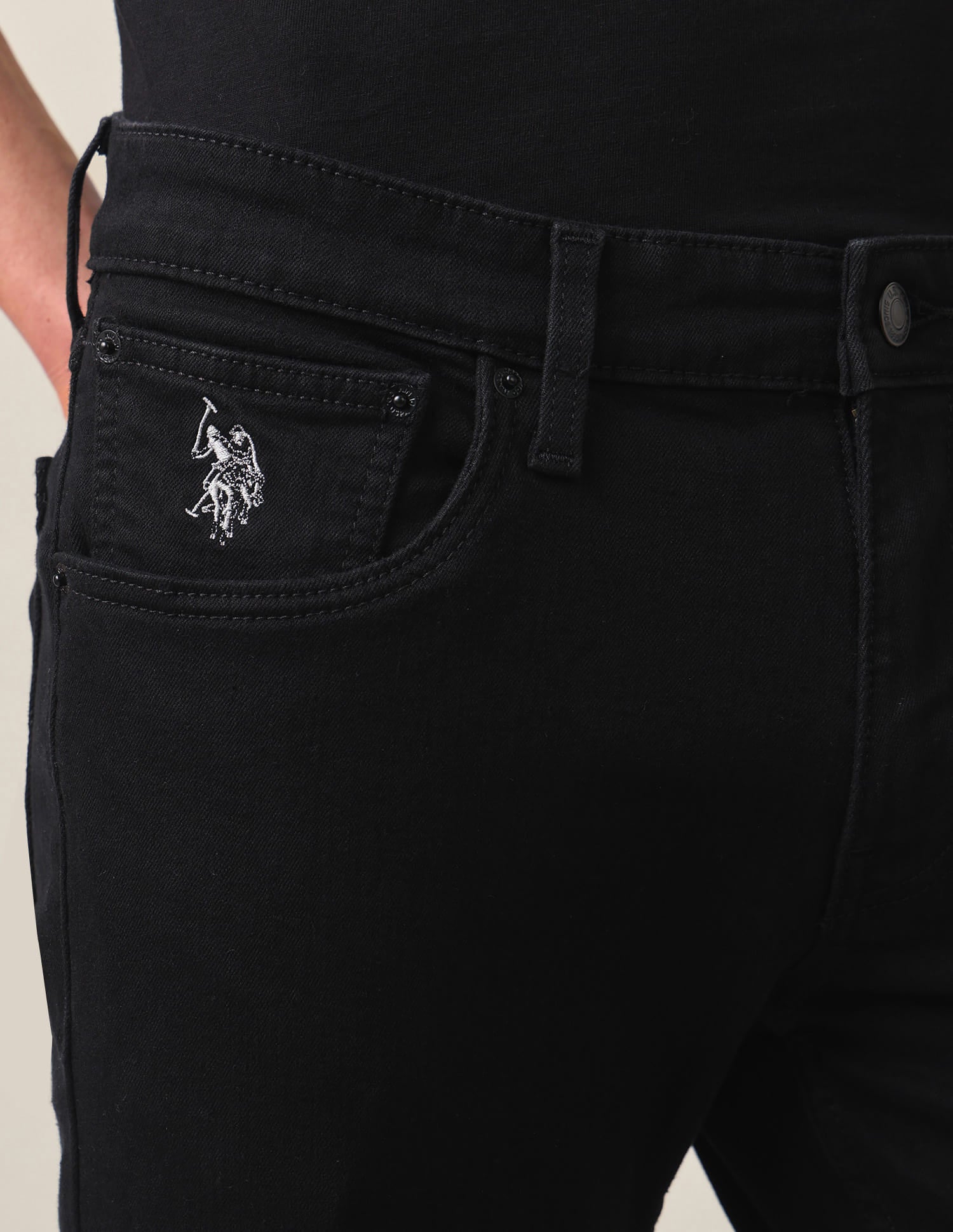 Brandon Slim Fit Jeans Black - U.S. Polo Assn. India | Large