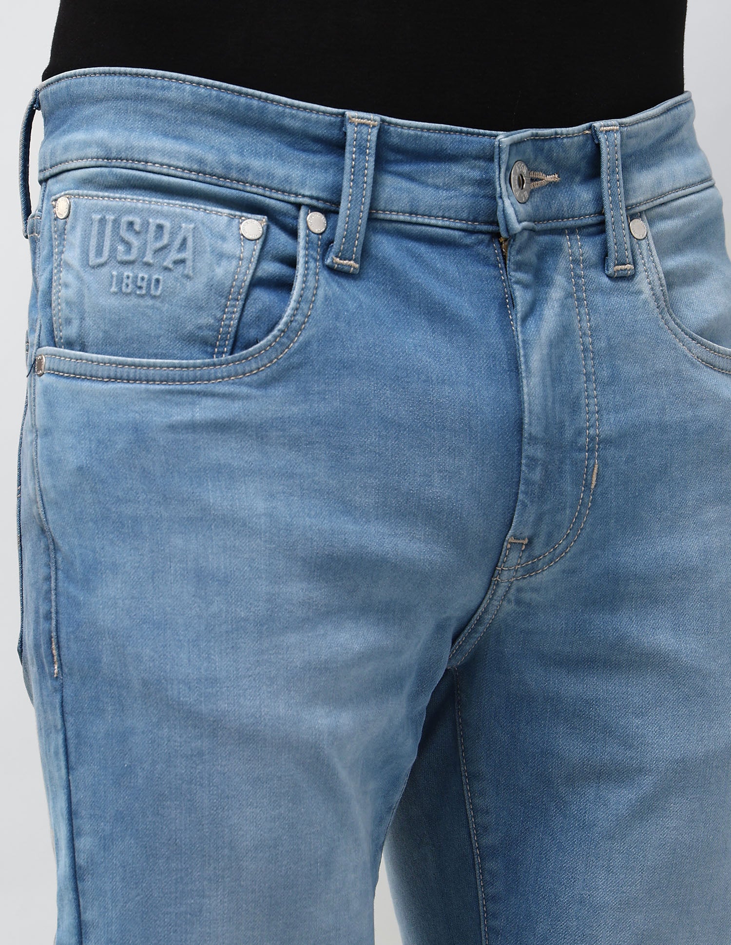 Regallo Skinny Fit Blue Jeans Blue - U.S. POLO ASSN. | Large