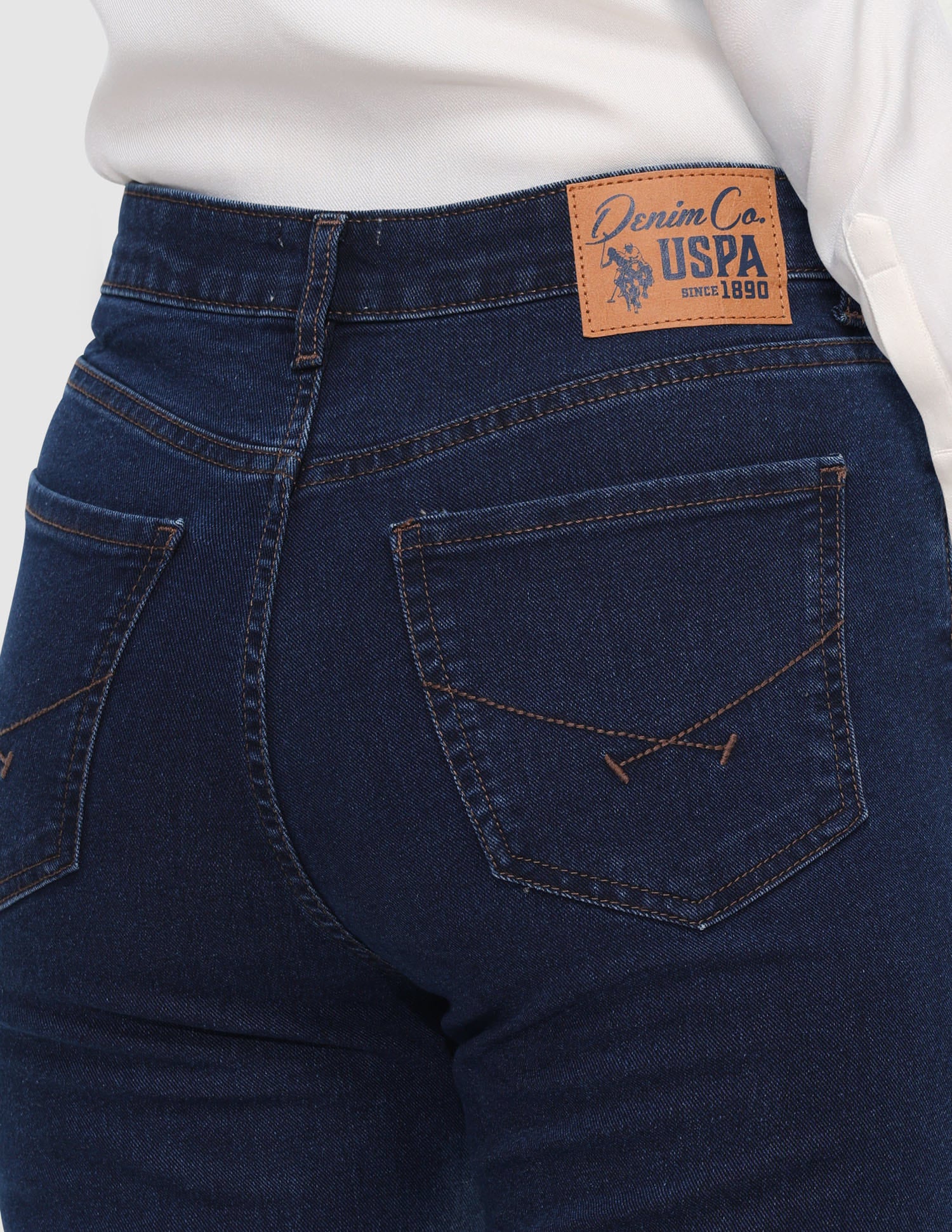 High Rise Skinny Bootcut Jeans Blue - U.S. Polo Assn. India | Large