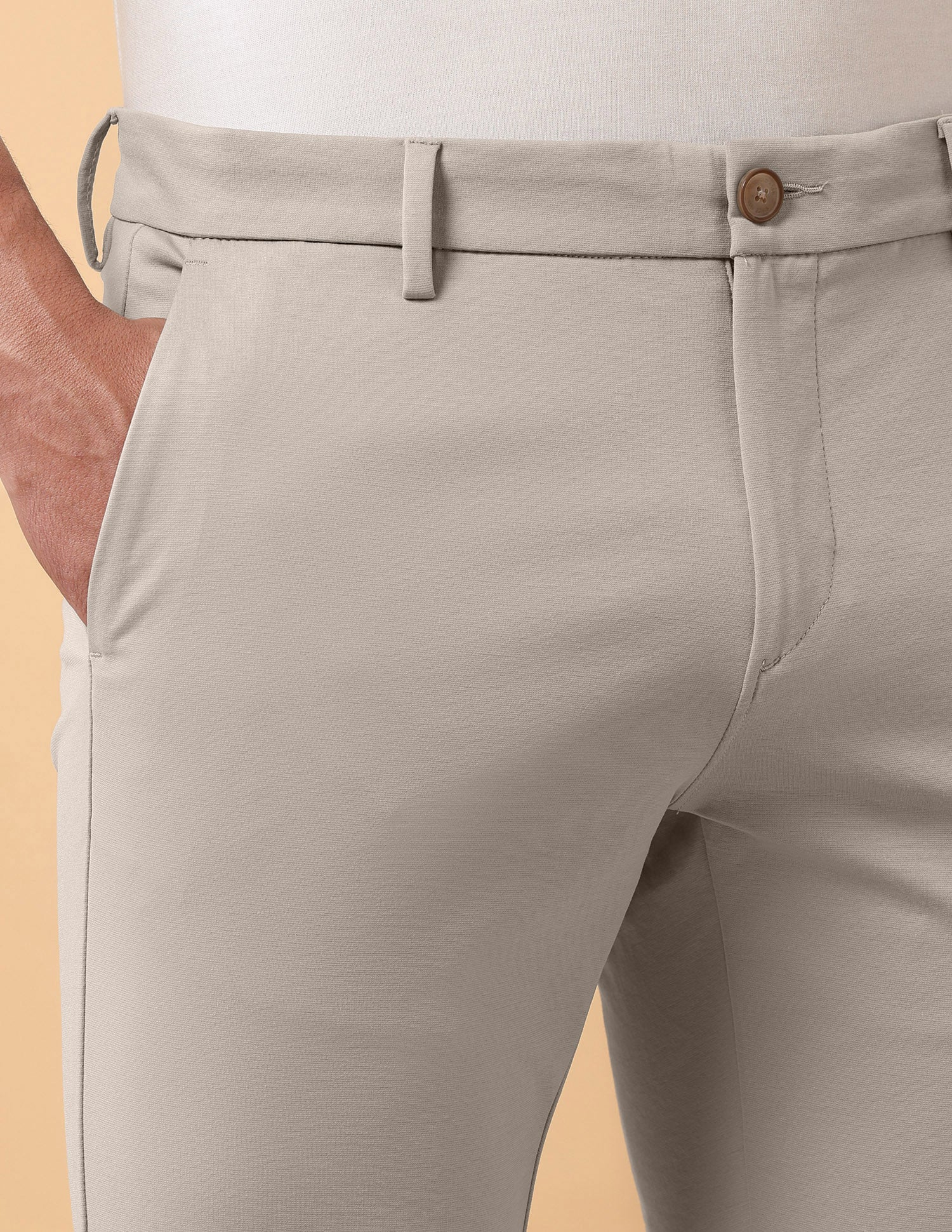 Pacho X Austin Slim Fit Trousers Stone - U.S. Polo Assn. India | Large