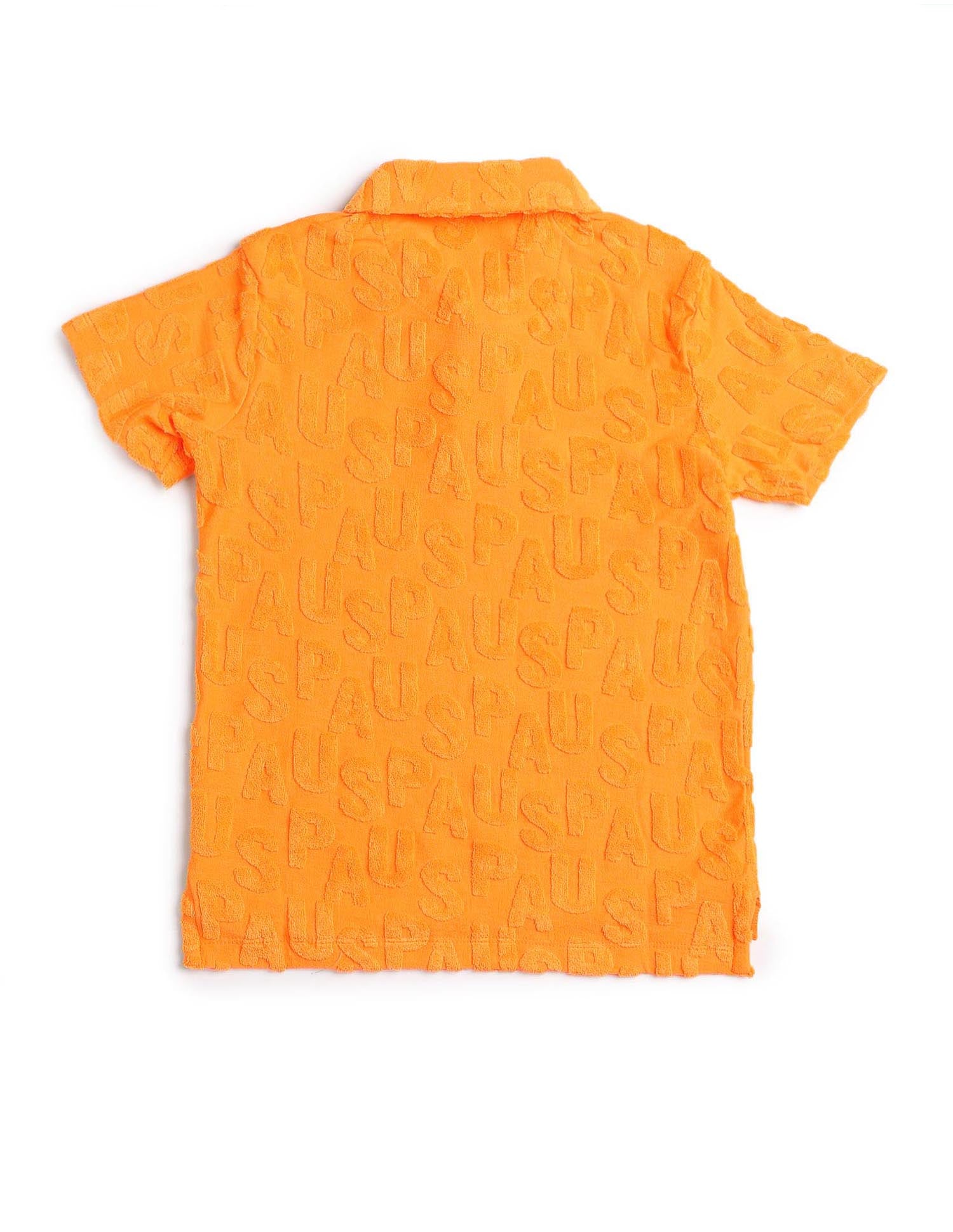 Boys Brand Appliqued Regular Fit Polo Shirt Yellow - U.S. POLO ASSN. | Large