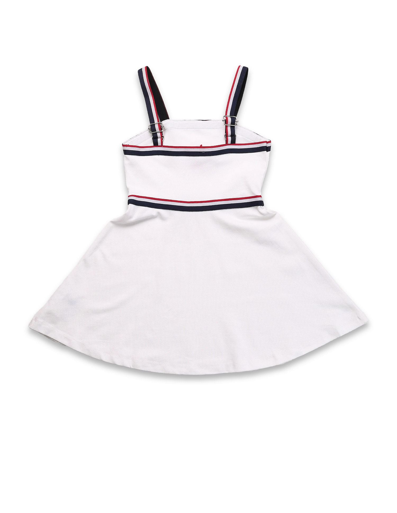 Girls Strappy Skater Dress White - U.S. POLO ASSN. | Large