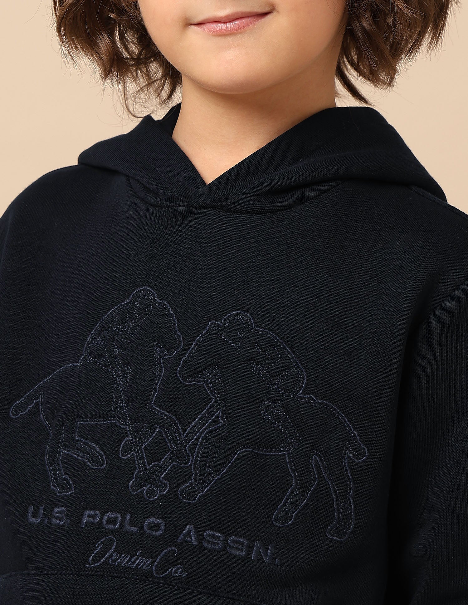 Boys Graphic Brand Embroidered Sweatshirt Navy - U.S. POLO ASSN. | Large