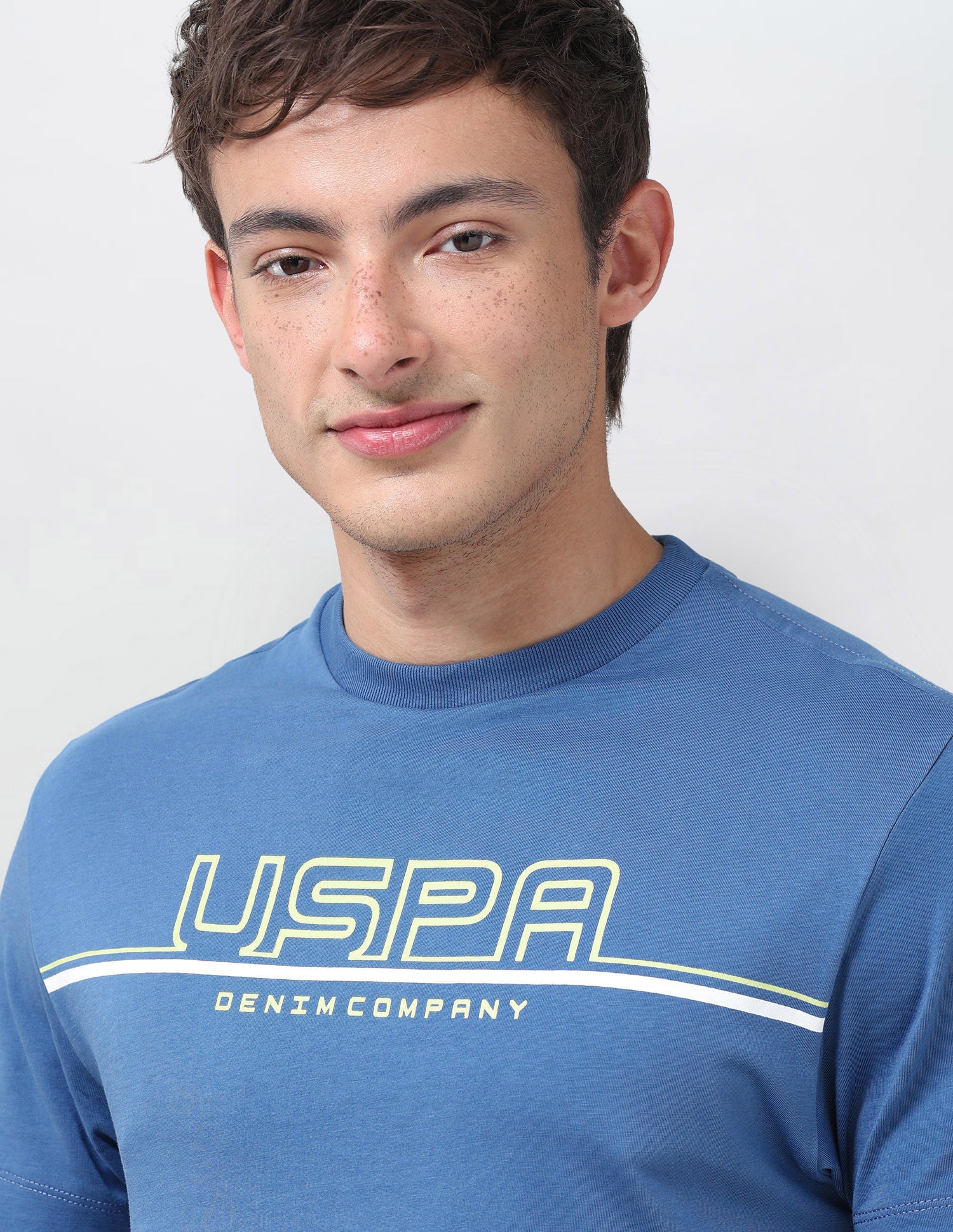 Brand Printed Regular Fit T-Shirt Dark Blue - U.S. Polo Assn. India | Large