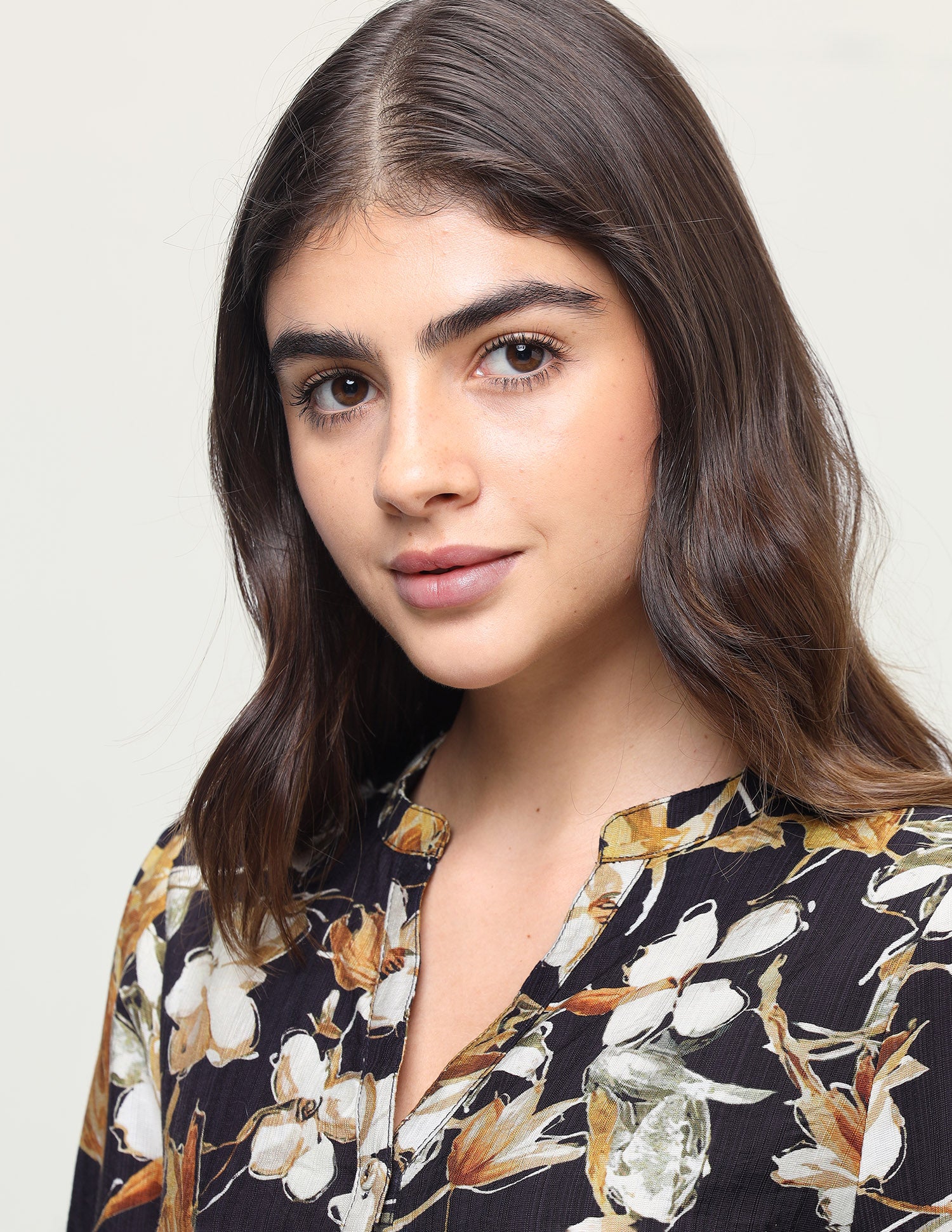 Floral Printed Relaxed Fit Top Black - U.S. Polo Assn. India | Large