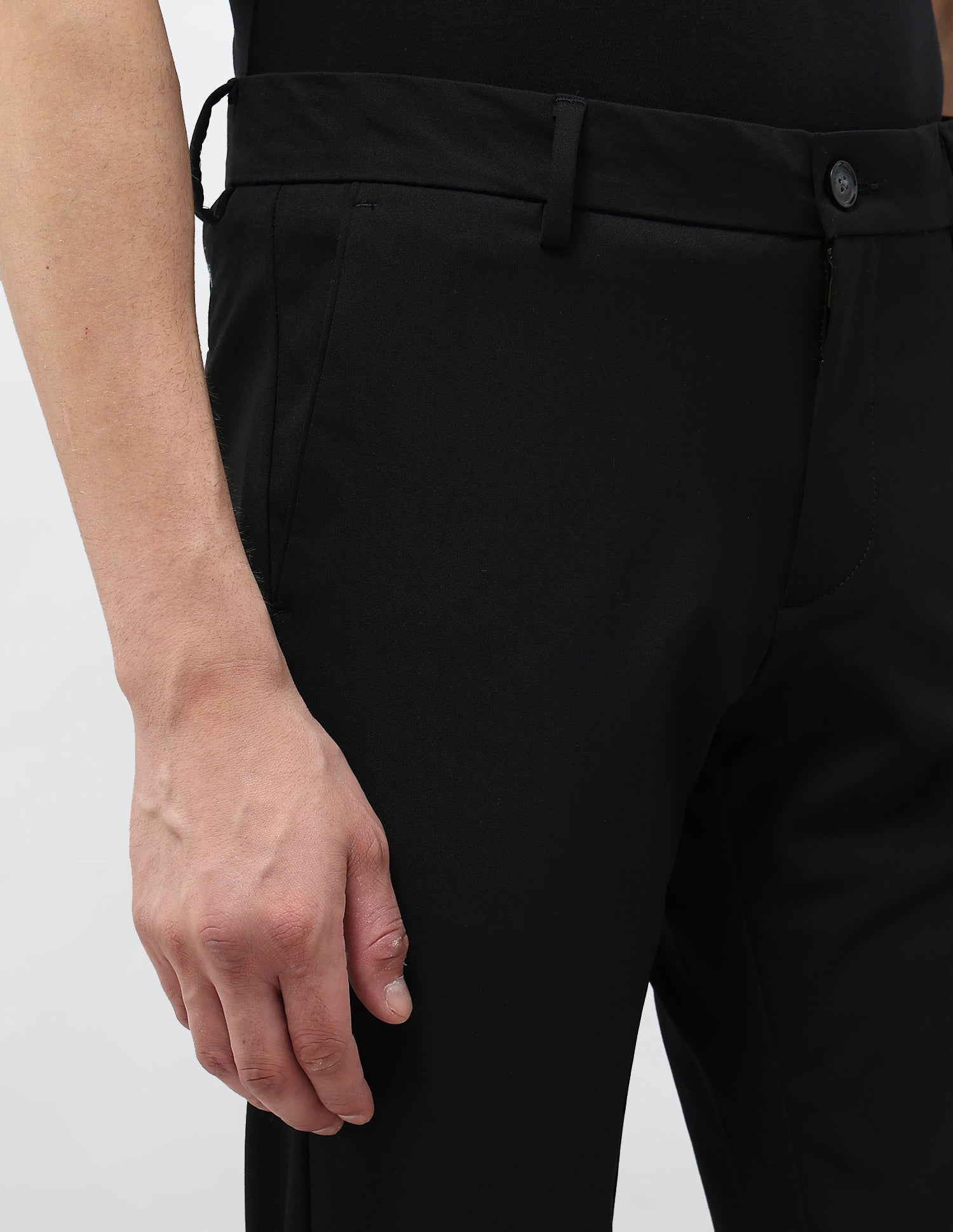 Mid Rise Slim Fit Trousers Black - U.S. POLO ASSN. | Large