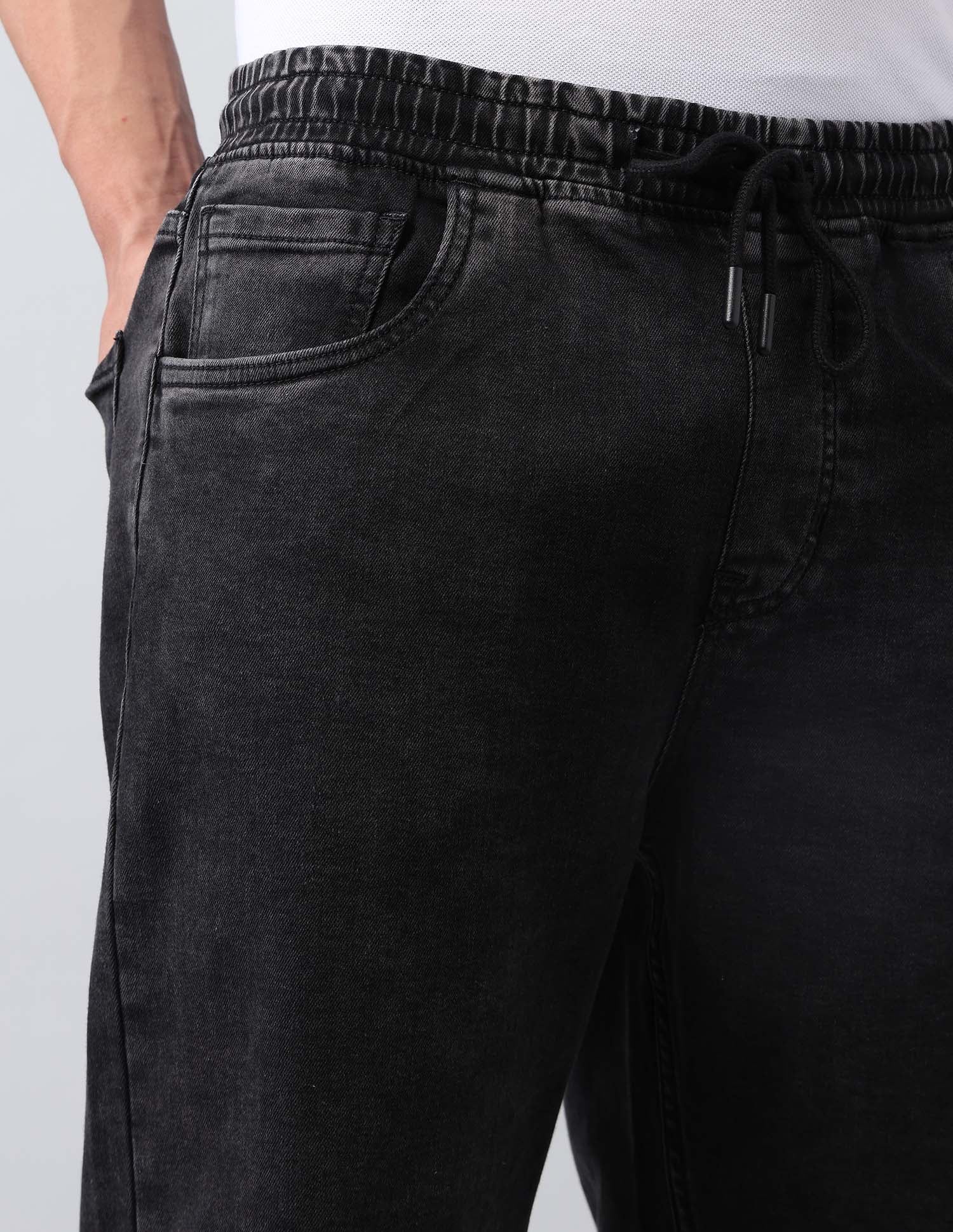 Jogger Regular Fit Black Jeans Black - U.S. Polo Assn. India | Large