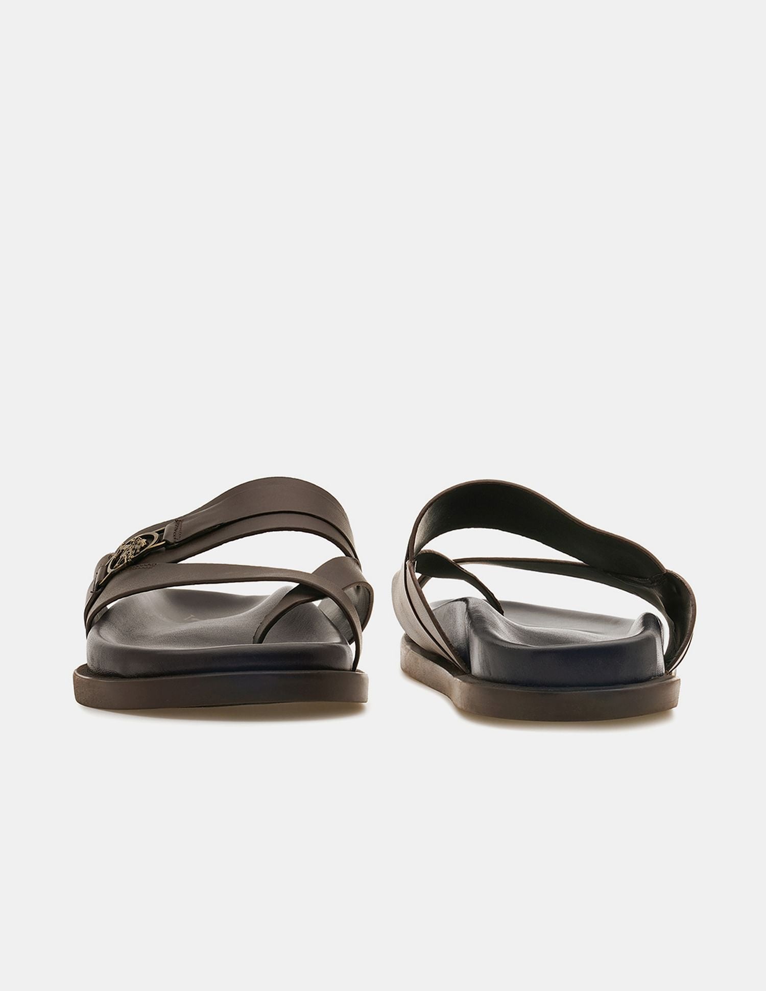 Men Buckle Strap Koke Sandals Brown - U.S. POLO ASSN. | Large