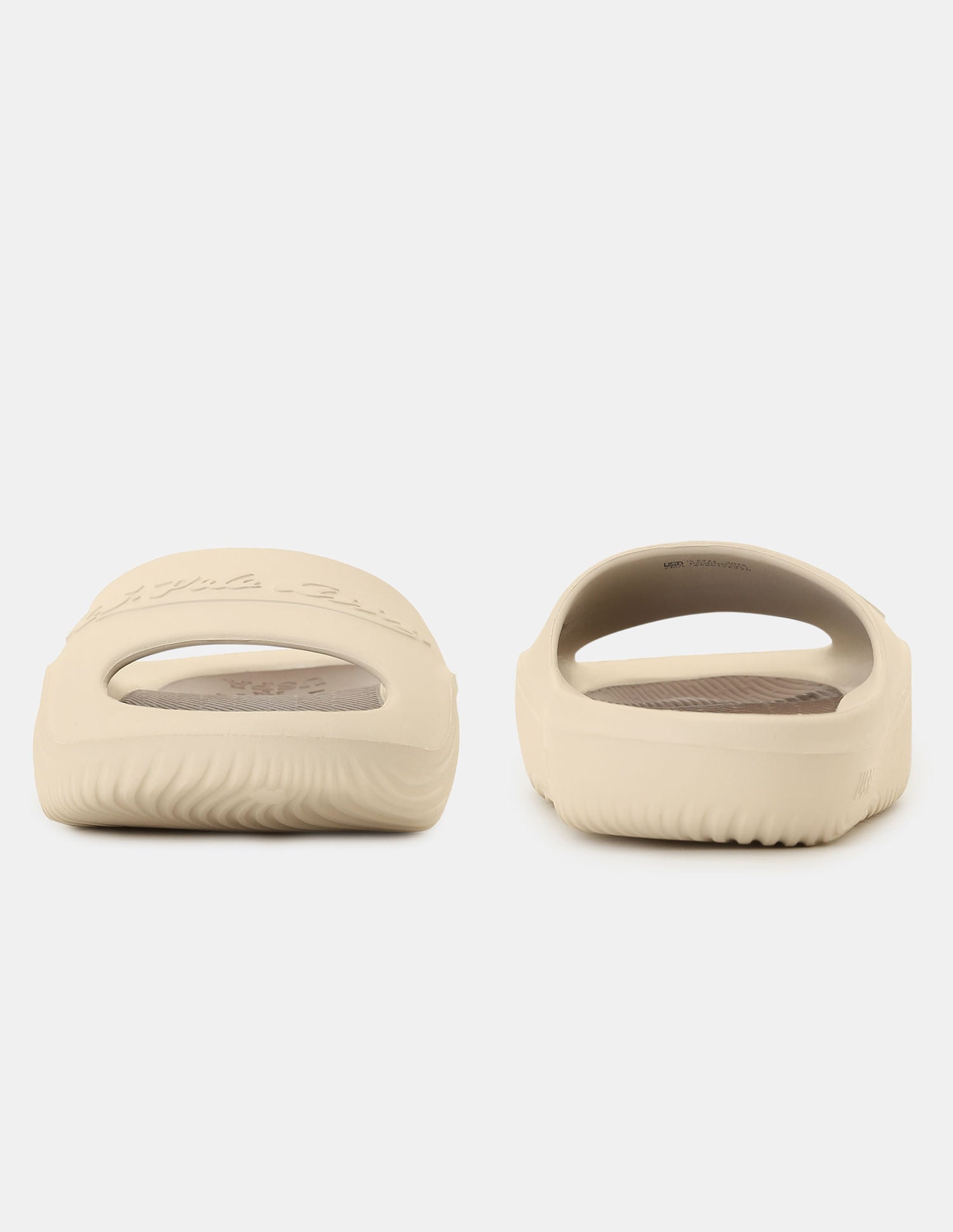 Men Arda Brand Embossed Slippers Cream - U.S. Polo Assn. India | Large