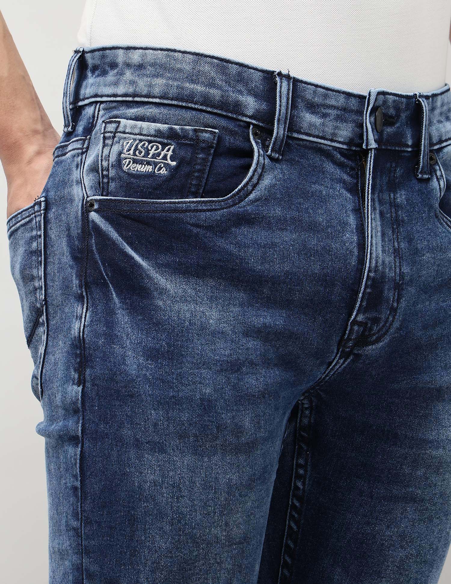 Brandon Slim Tapered Fit Blue Jeans Indigo - U.S. Polo Assn. India | Large