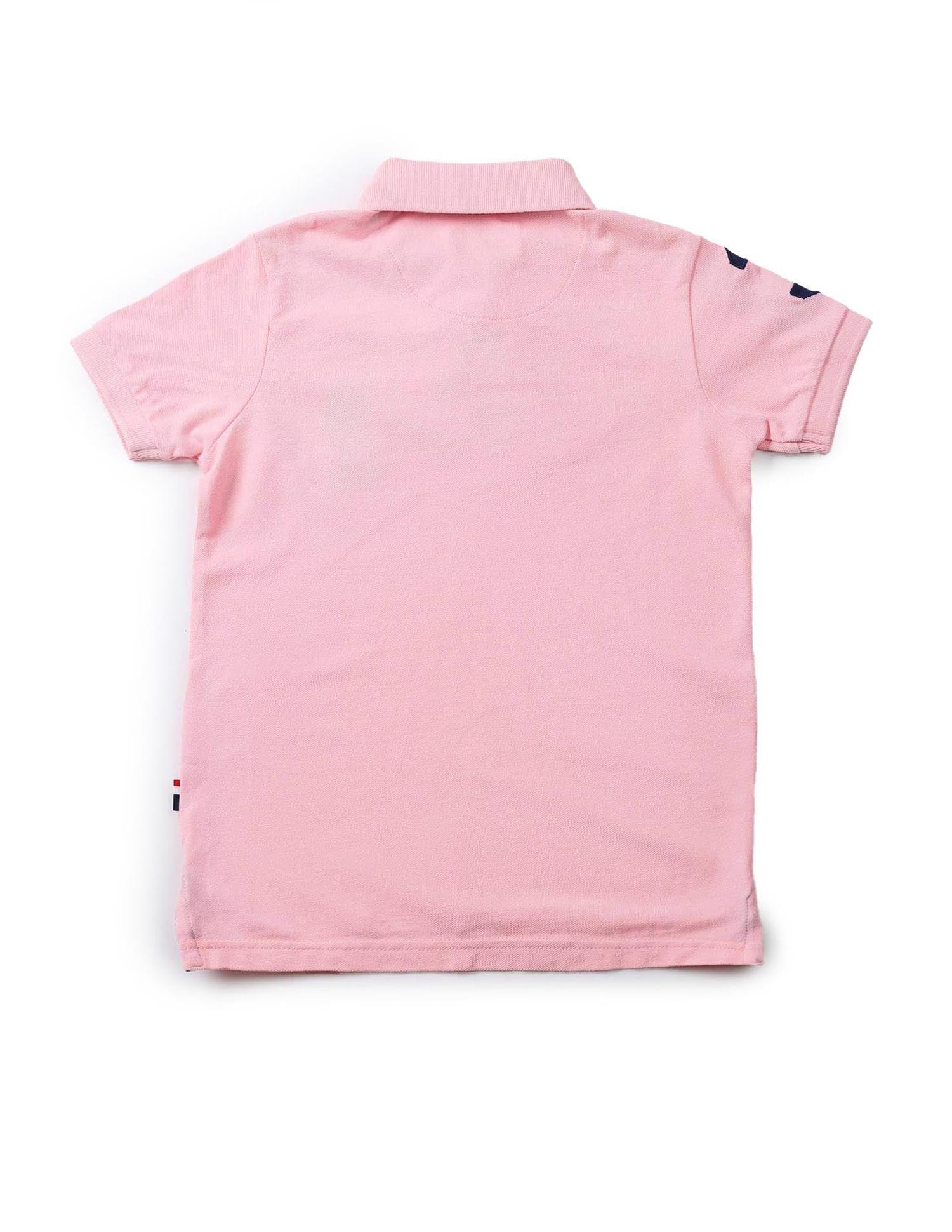 Cotton Pique Solid Polo Shirt Light Pink - U.S. POLO ASSN. | Large