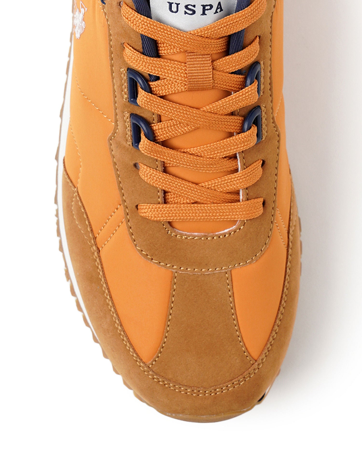 Men Hutton Mustard Retro Joggers Sneakers Mustard - U.S. POLO ASSN. | Large