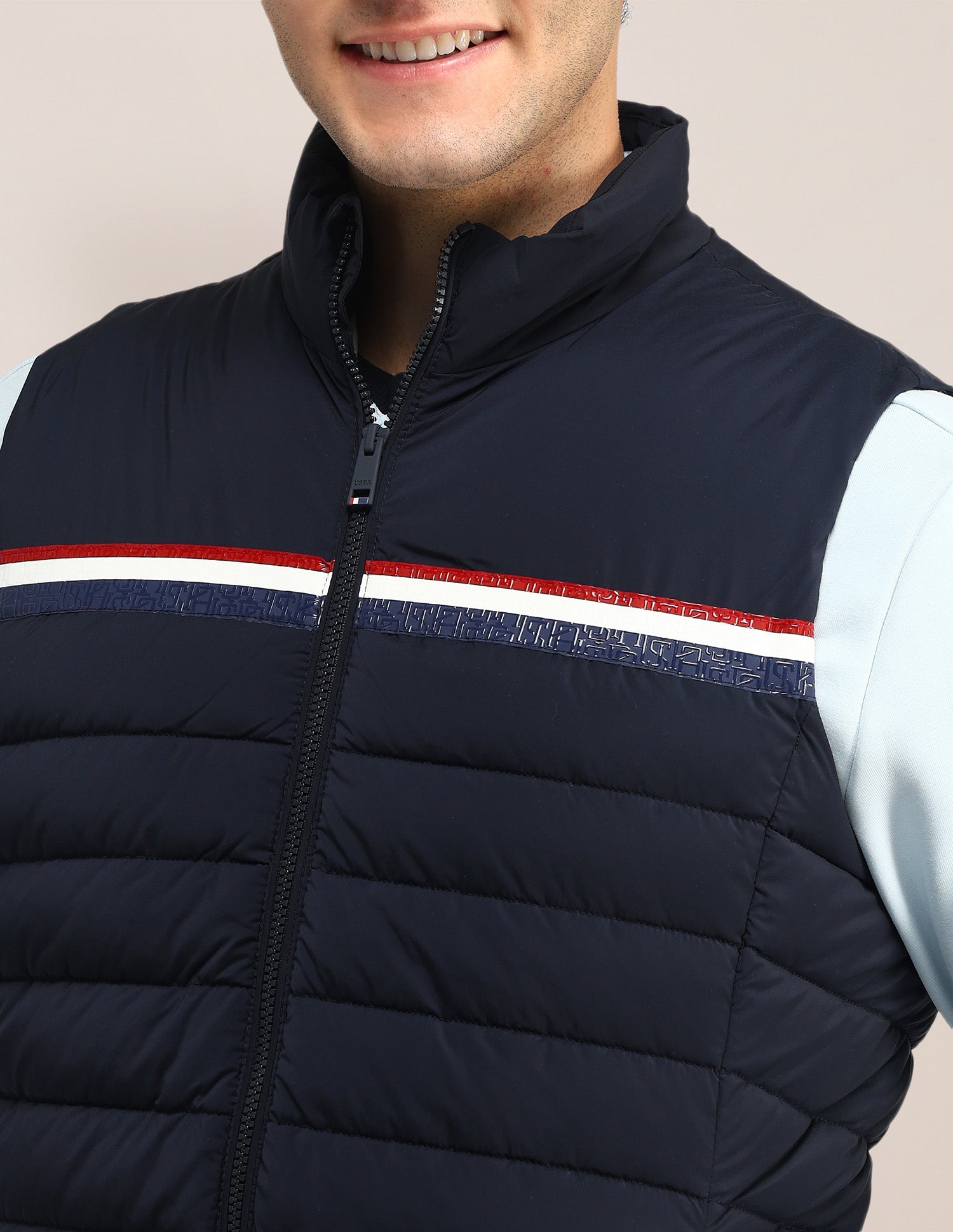 Solid Regular Fit Jacket Navy - U.S. POLO ASSN. | Large