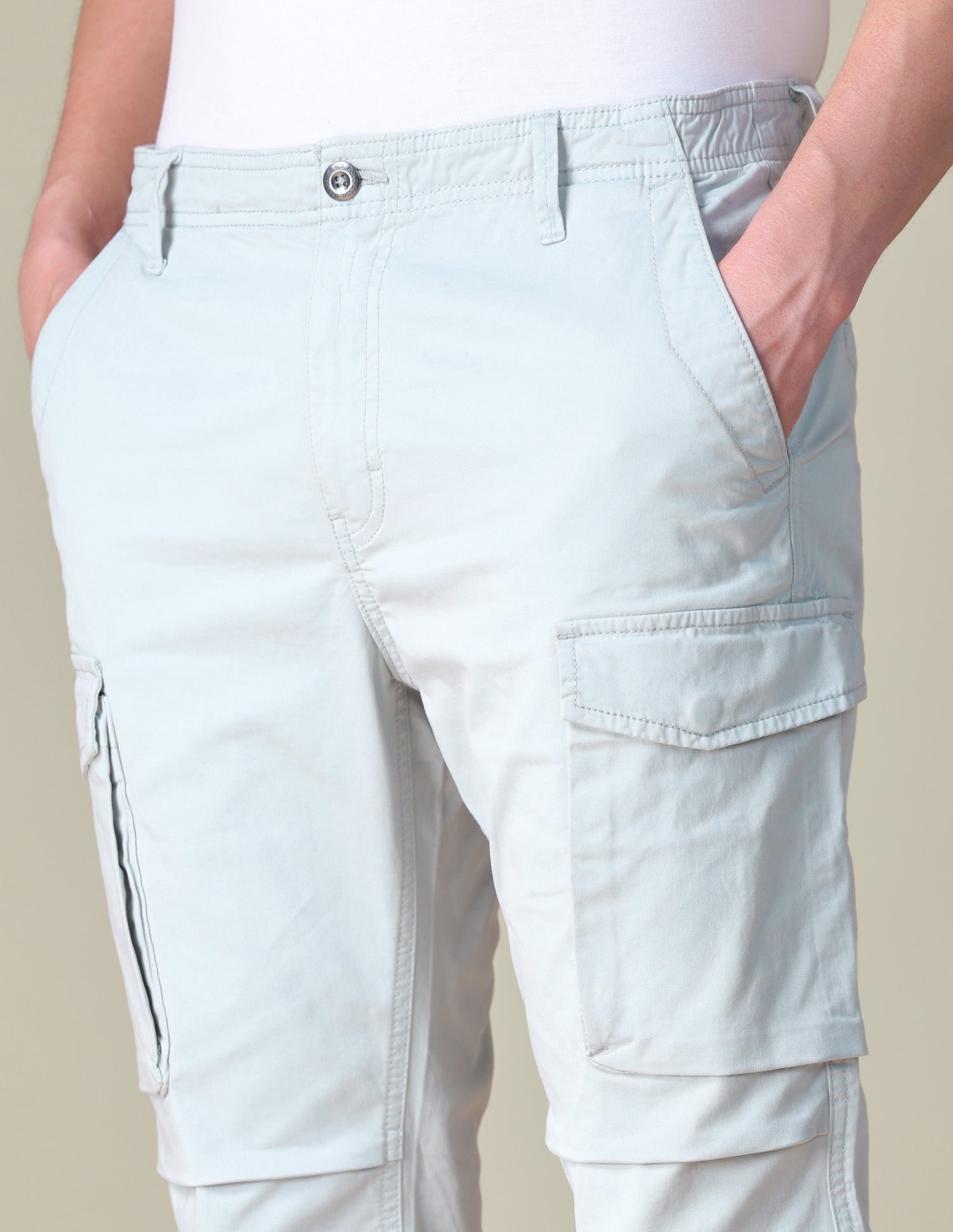 Twill Regular Fit Cargos Light Grey - U.S. POLO ASSN. | Large