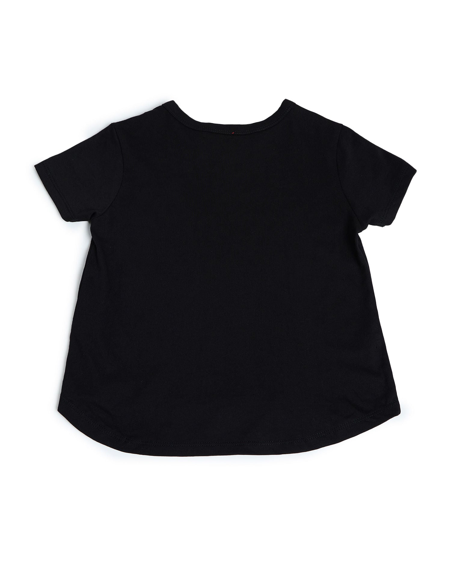 Girls Embellished Cotton T-Shirt Black - U.S. POLO ASSN. | Large