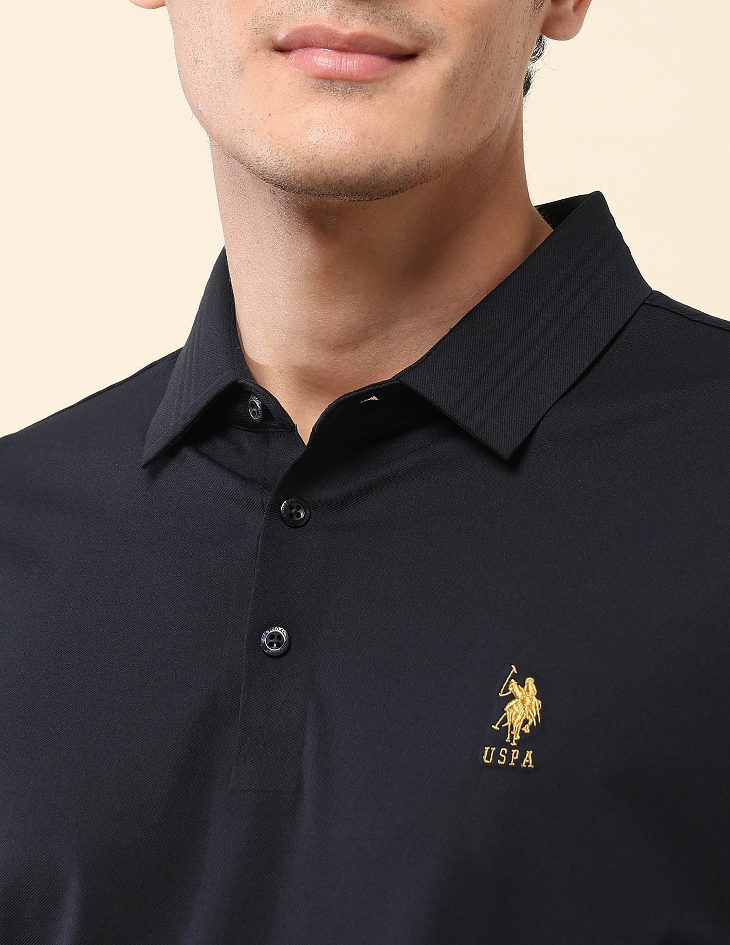 Slim Fit Gentlemans Club Polo Shirt Navy - U.S. Polo Assn. India | Large