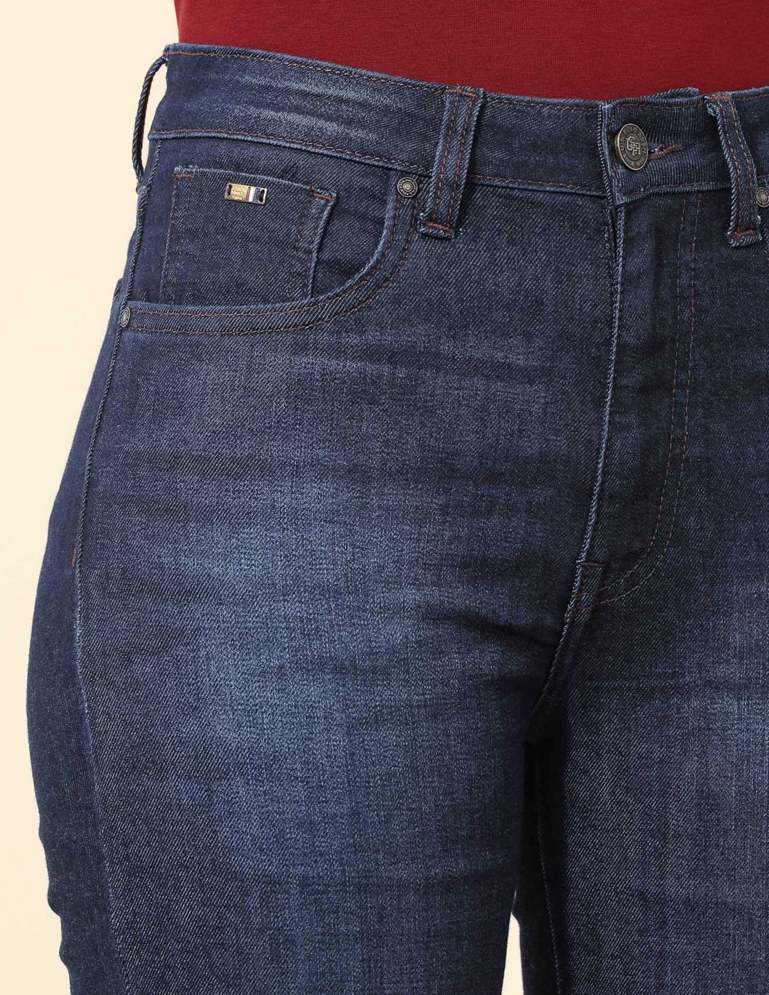 High-Rise Bootcut Jeans Dark Blue - U.S. Polo Assn. India | Large