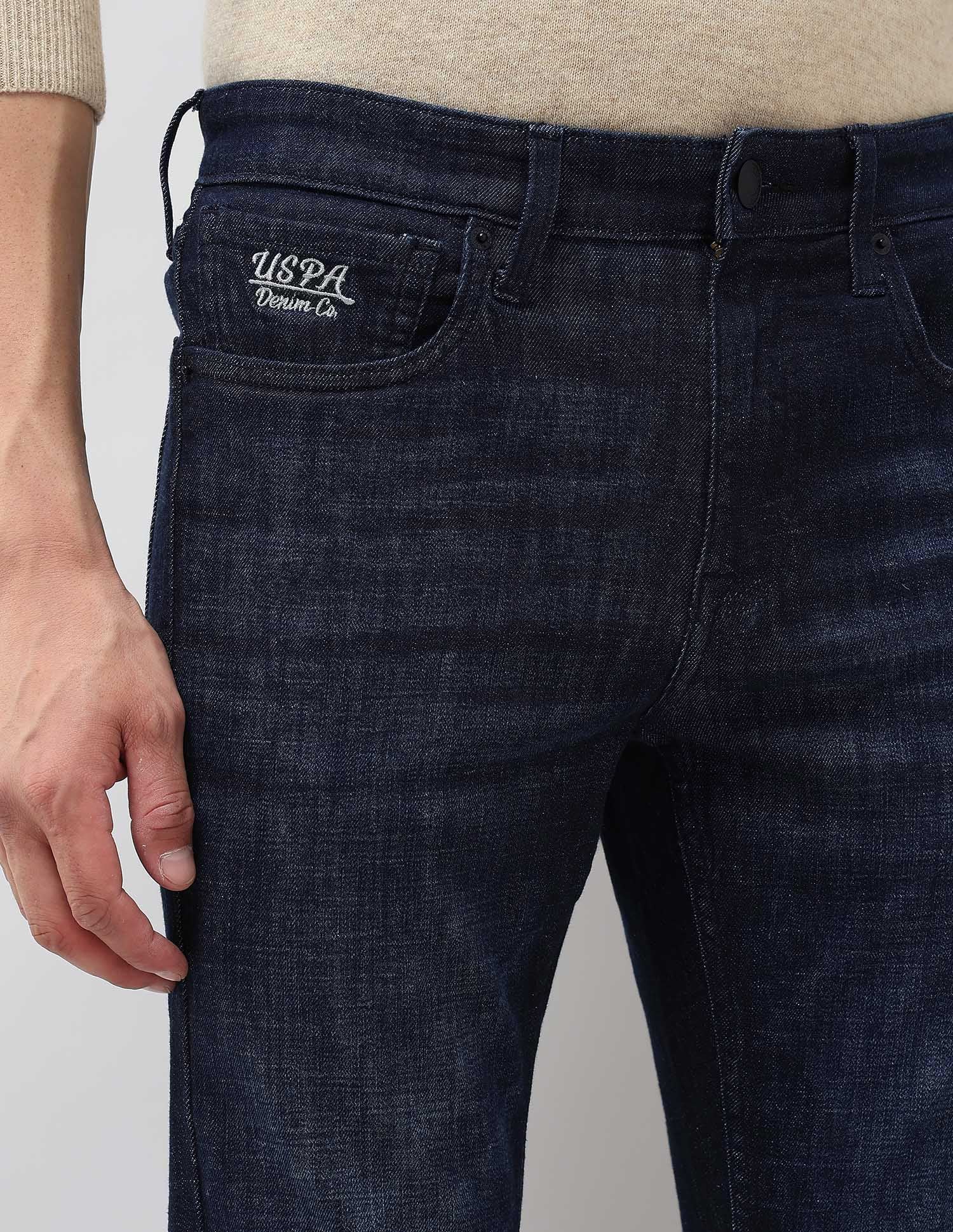 Regallo Skinny Fit Blue Jeans Dark Blue - U.S. Polo Assn. India | Large