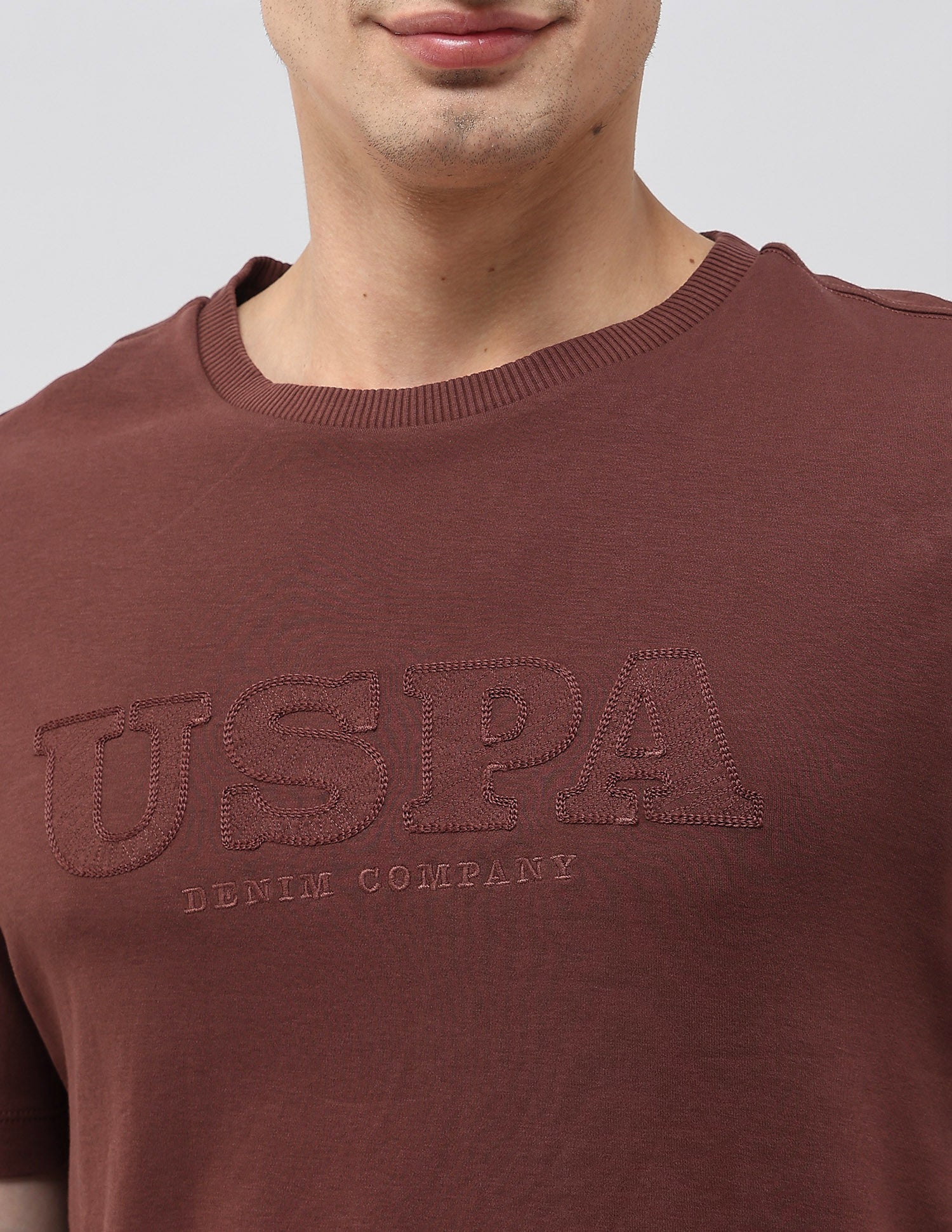 Monochrome Brand Embroidered T-Shirt Rust - U.S. POLO ASSN. | Large