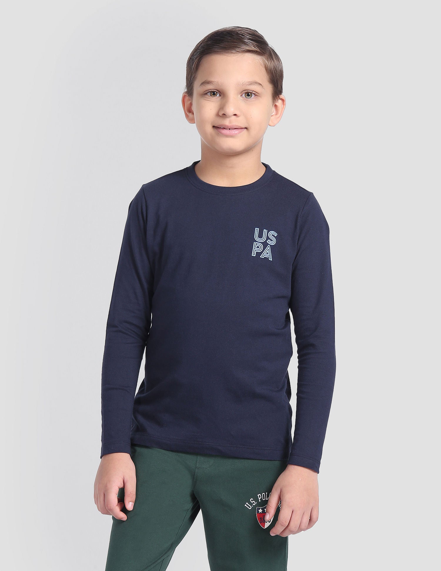 Cotton OKE02 Lounge T-Shirt - Pack Of 1 Navy - U.S. POLO ASSN. | Large