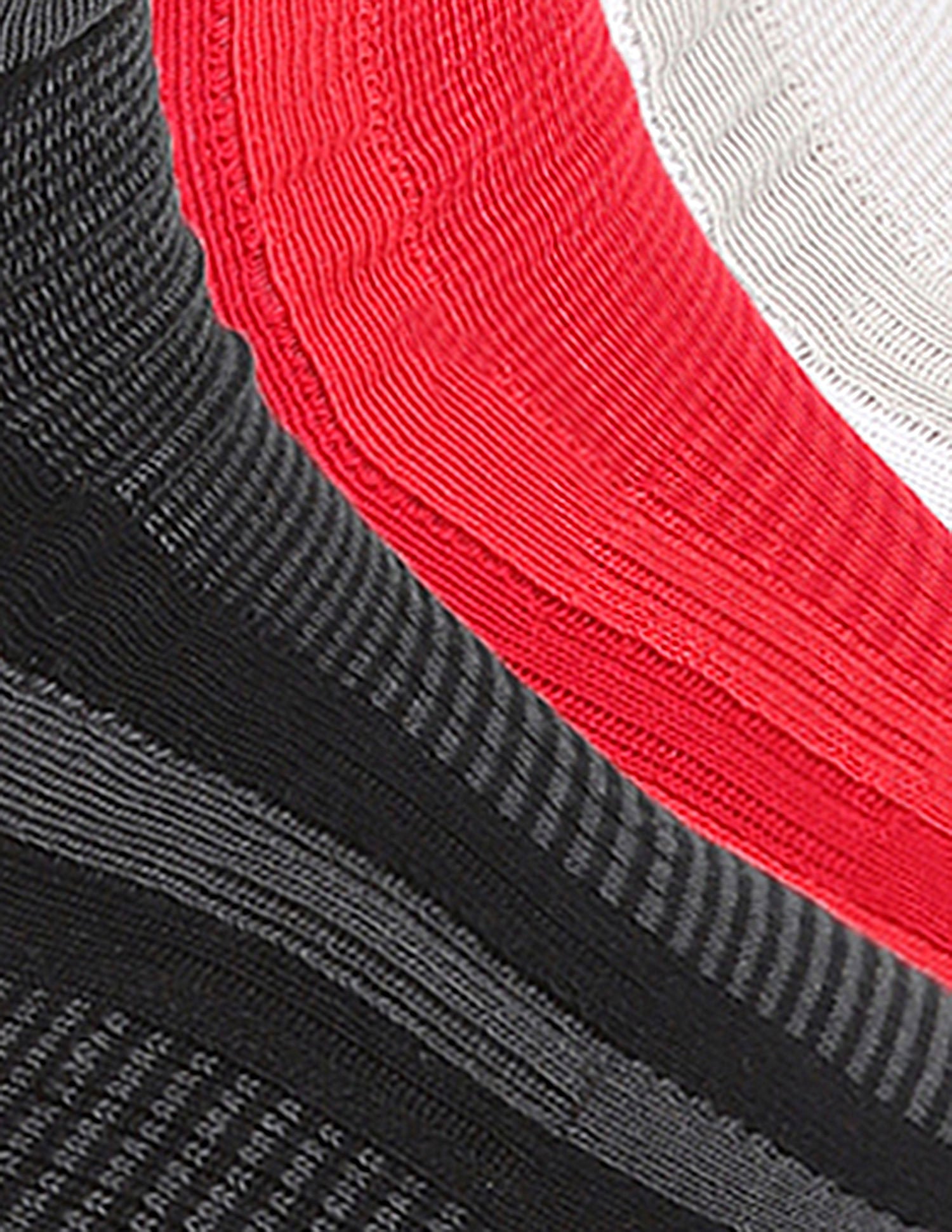 Ankle Length Striped ES006 Socks - Pack Of 3 Red, Black and White - U.S. POLO ASSN. | Large