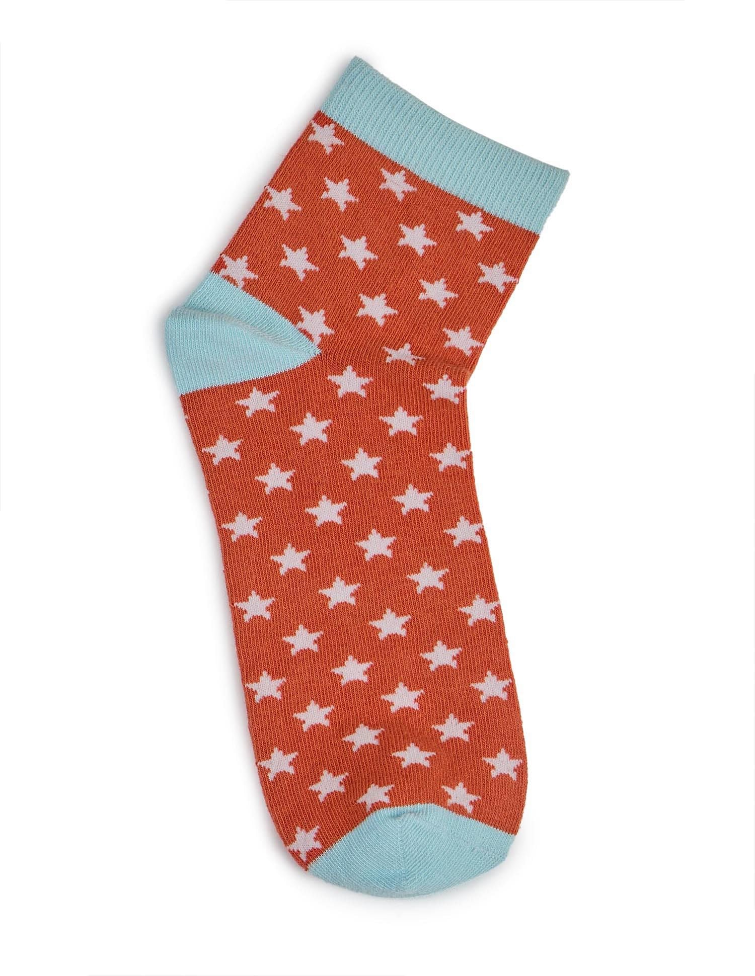 Boys High-Ankle Length KS005 Socks - Pack Of 3 Blue/Skydiver/Paprika - U.S. POLO ASSN. | Large