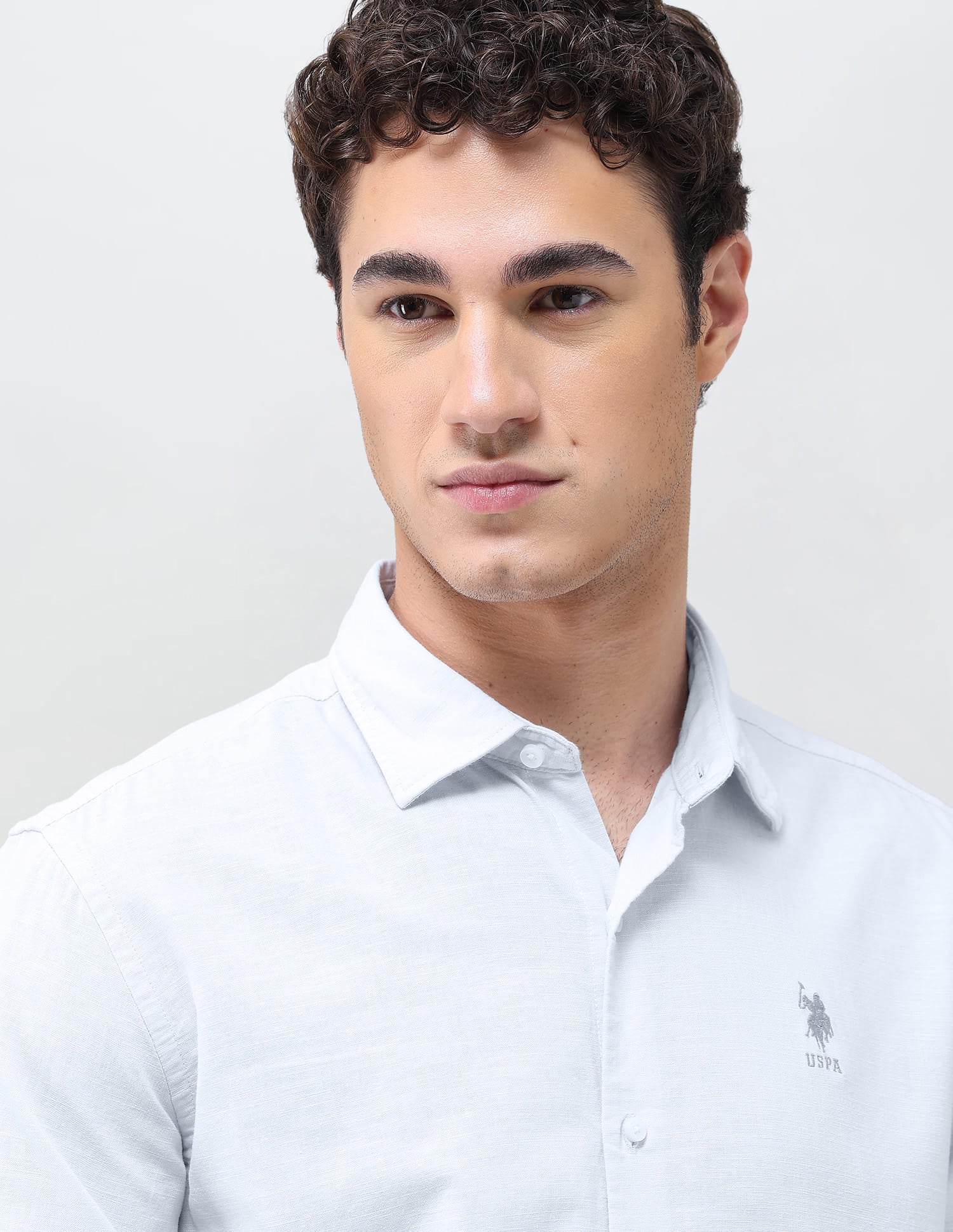 Vertical Striped Regular Fit Shirt Blue - U.S. Polo Assn. India | Large